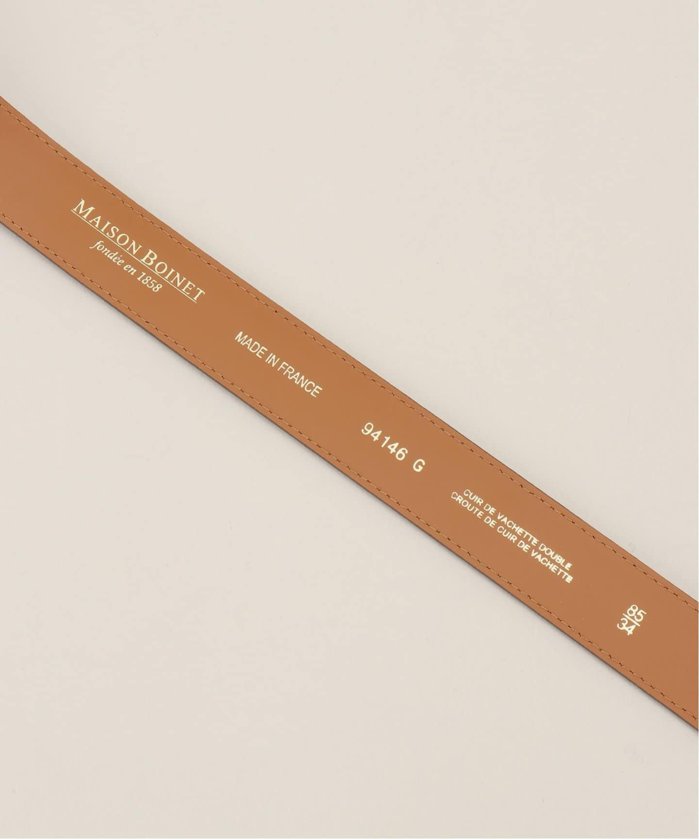 MAISON BOINET/メゾンボワネ レザーベルト IENA購入 追加》MAISON BOINET/メゾンボワネ LETHER BELT ベルト 94146G