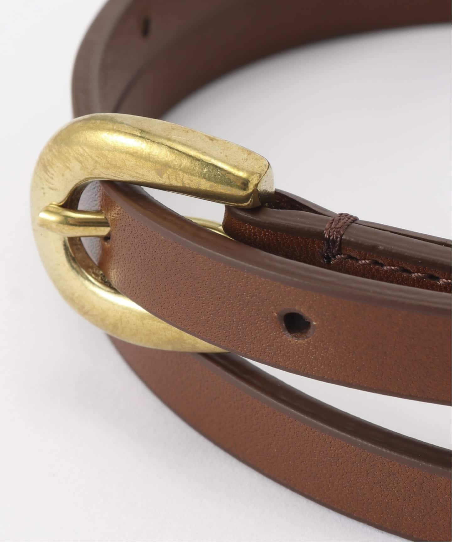 AURALEE オーラリー レザーベルト 白ナローロングベルト auralee LEATHER NARROW LONG BELT ベルト AURALEE オーラリー レザー