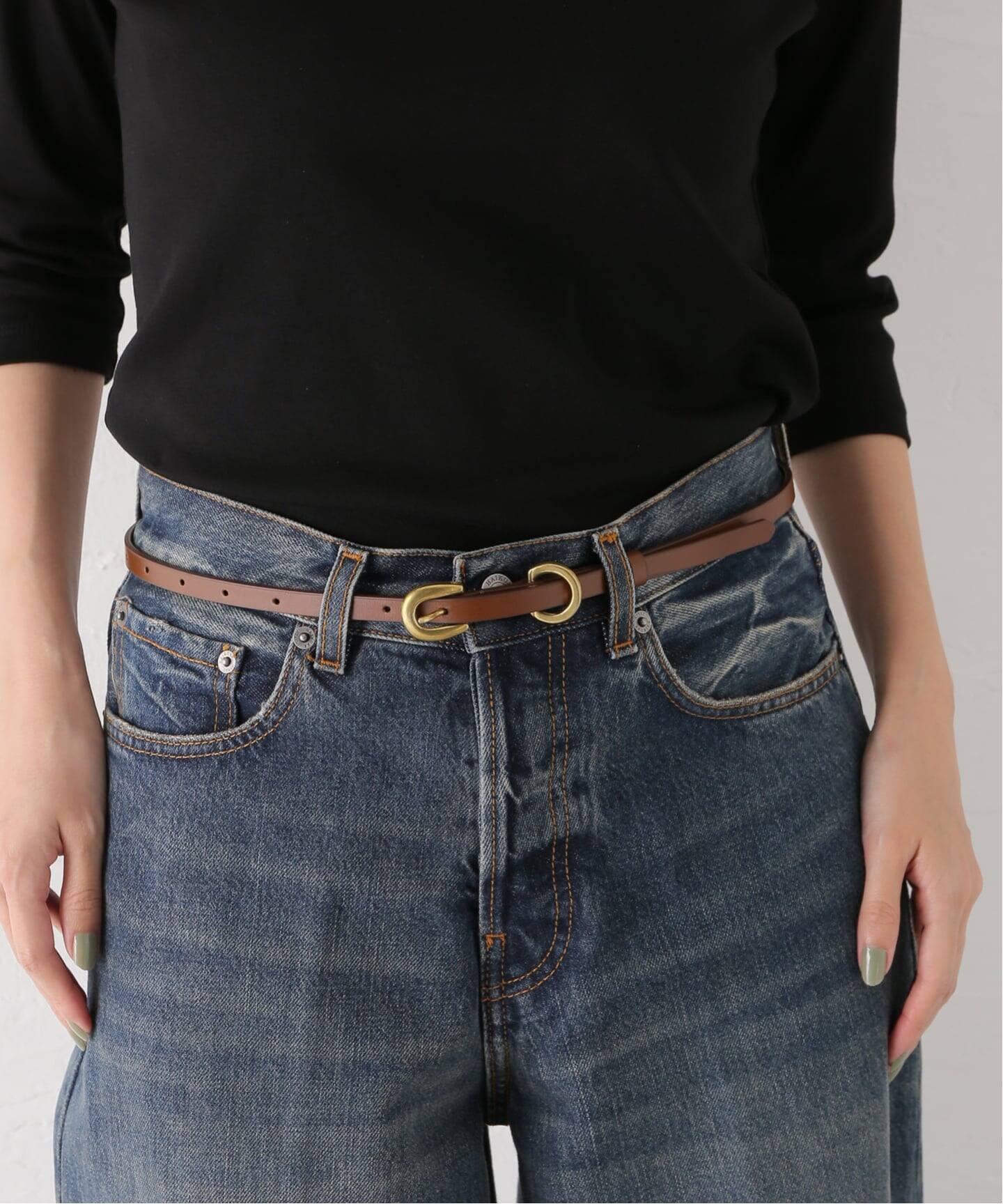 AURALEE/オーラリー LEATHER BELT ベルト A25AB09RP（ベルト）｜IENA