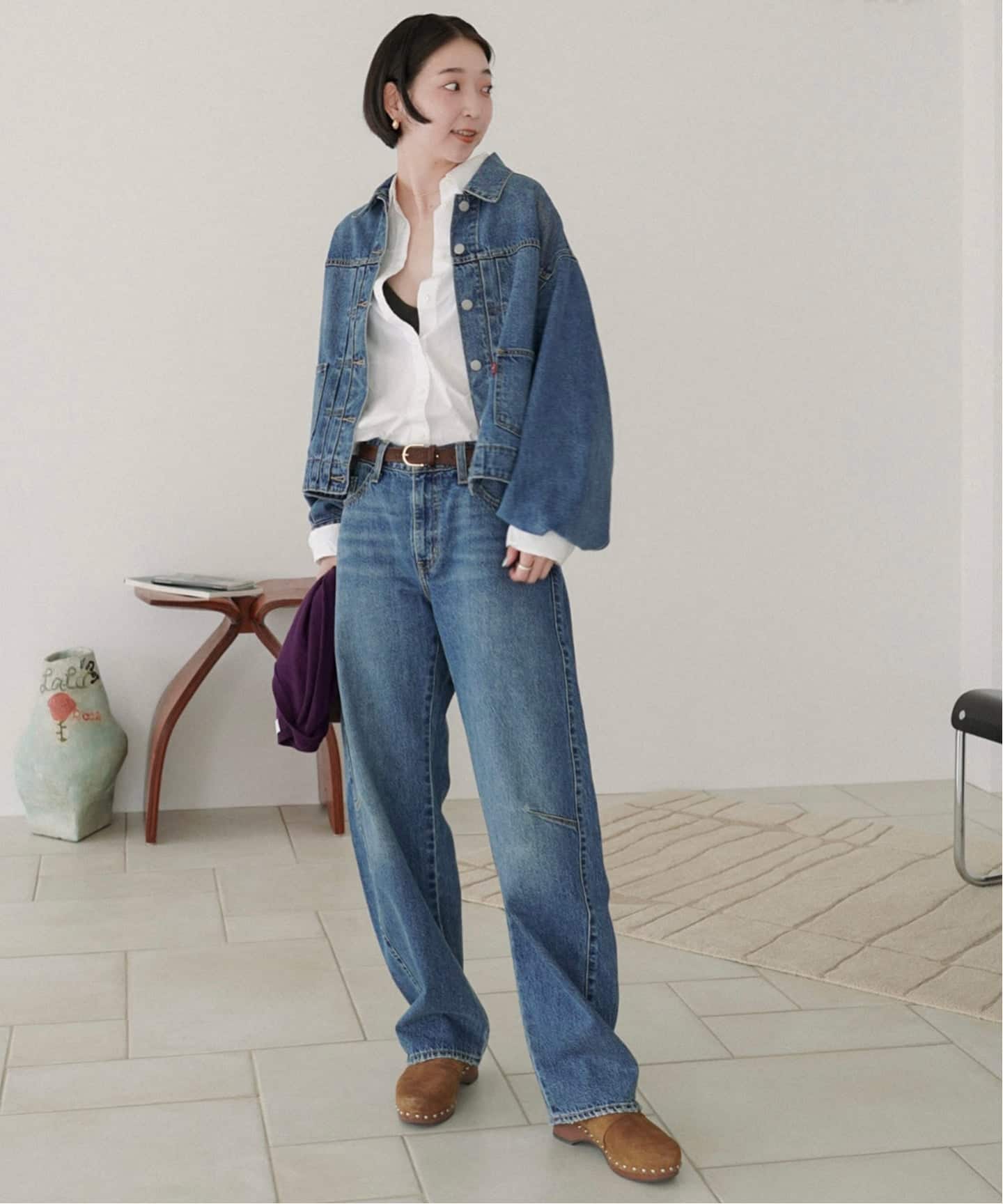 AULENTTI/オウレンティ SLOBE ハラコベルト TI-460-25S-PO（ベルト