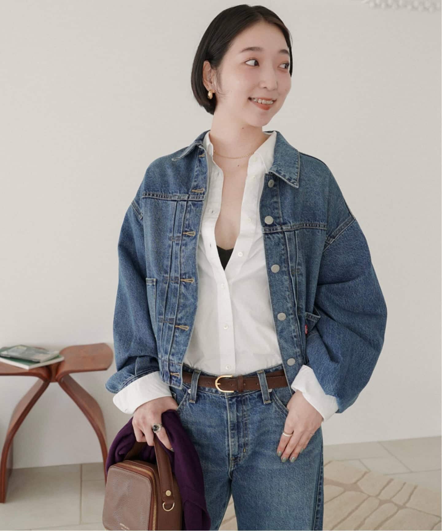 AULENTTI/オウレンティ SLOBE ハラコベルト TI-460-25S-PO（ベルト