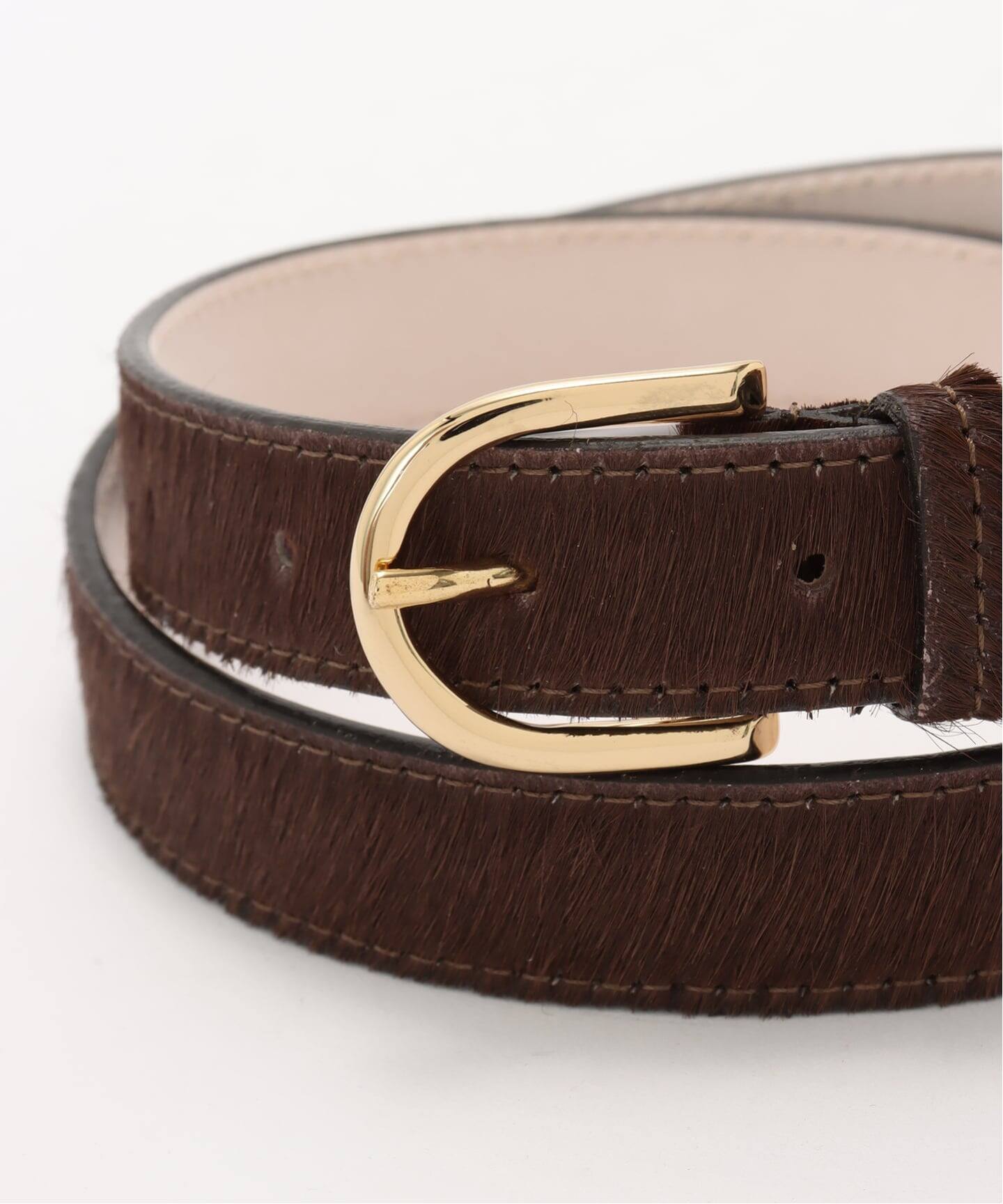 AULENTTI/オウレンティ SLOBE ハラコベルト TI-460-25S-PO（ベルト