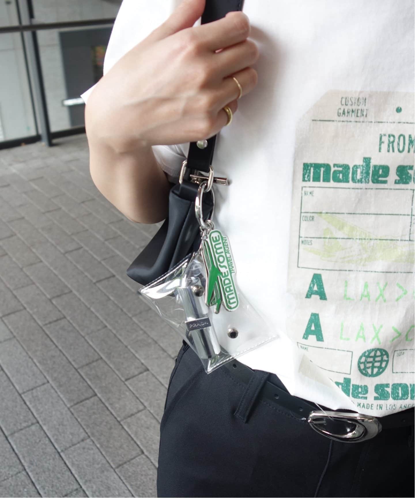 made some sports wear for SLOBE IENA クリアポーチチャーム（キー