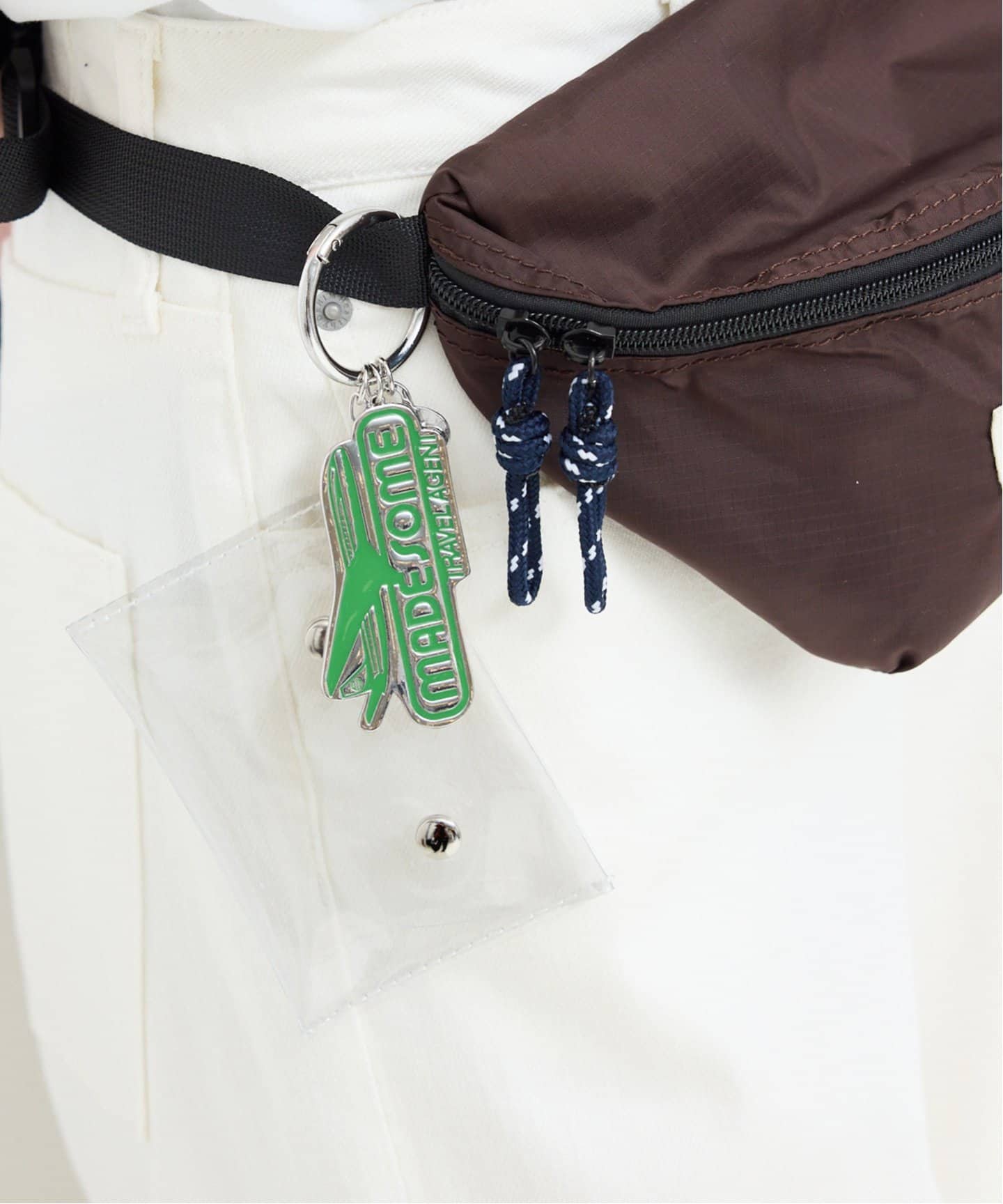美品■SLOBE IENA madesomeコラボ ウエストポーチ ブラウン made some sports wear for SLOBE IENA ウエストポーチ | スローブ