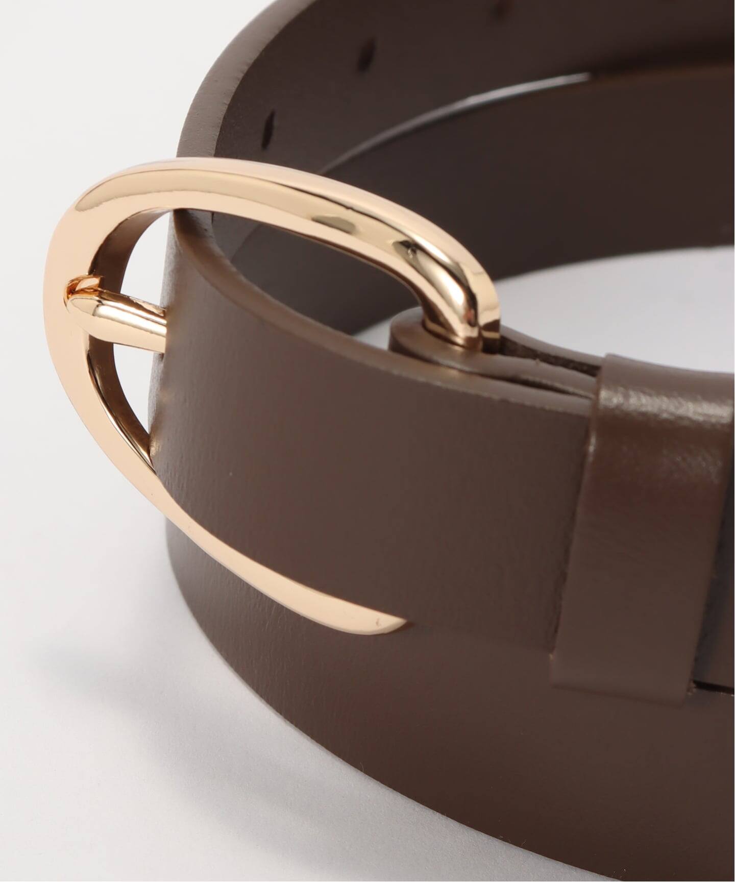 追加8》SLOBE ラウンドバックルレザーベルト（ベルト）｜SLOBE IENA