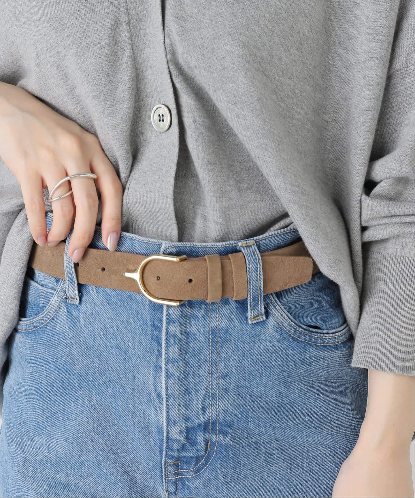 新品未使用♡IENA LEFIJE/レフィージェ Suede belt ベルト LEFIJE/レフィエ suede belt 2153670288（ベルト）｜IENA