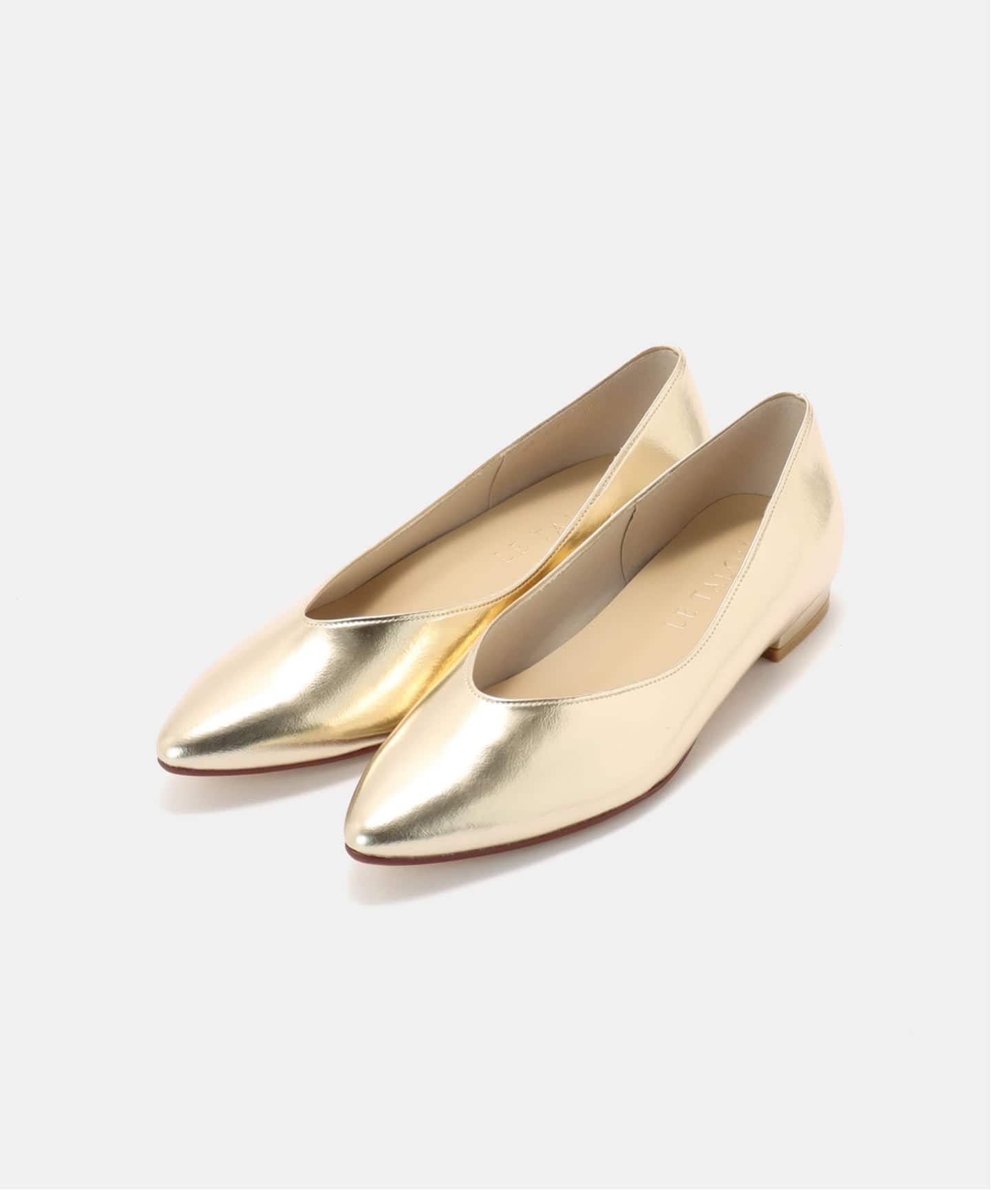 専用です⭐︎le talon フラットシューズ　ゴールド 追加》アーモンドプレーンフラット（フラットシューズ）｜LE TALON（ル