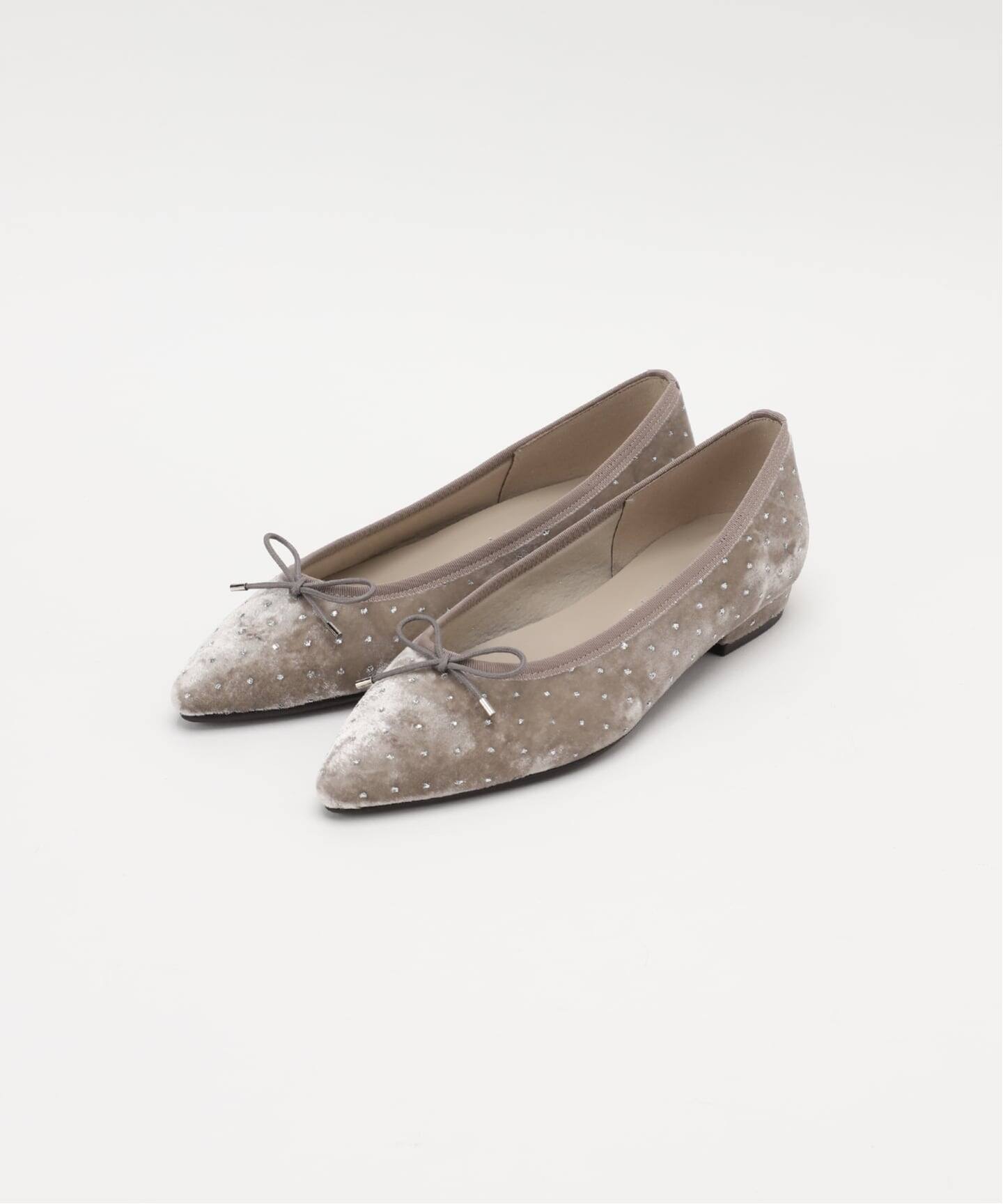 追加》ポインテッドグリッタードットバレエ（バレエシューズ）｜LE