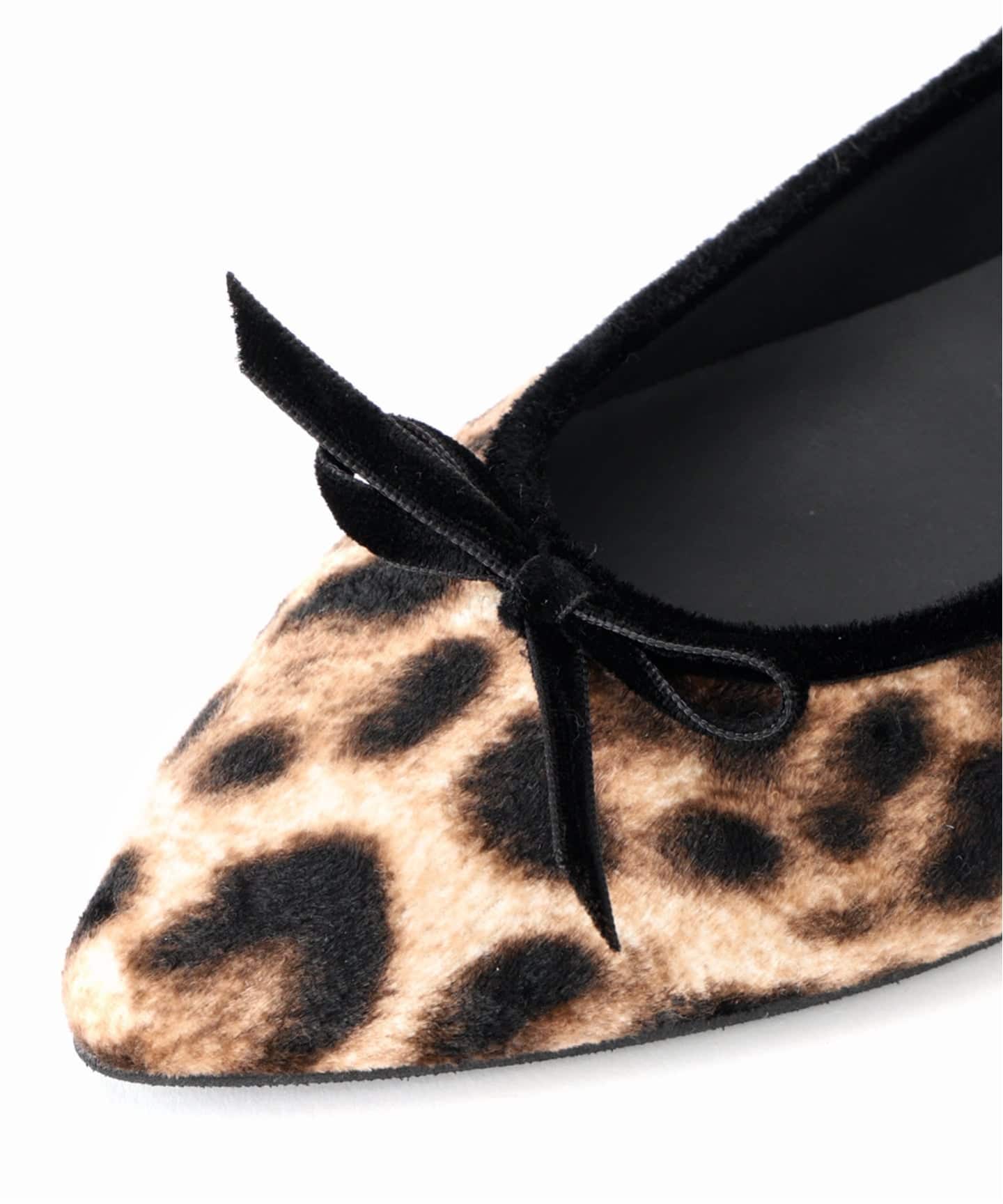 【新品未使用】【完売品】LE TALON ポインテッドレオパードバレエ 23.5 追加予約5》ポインテッドレオパードバレエ（バレエシューズ