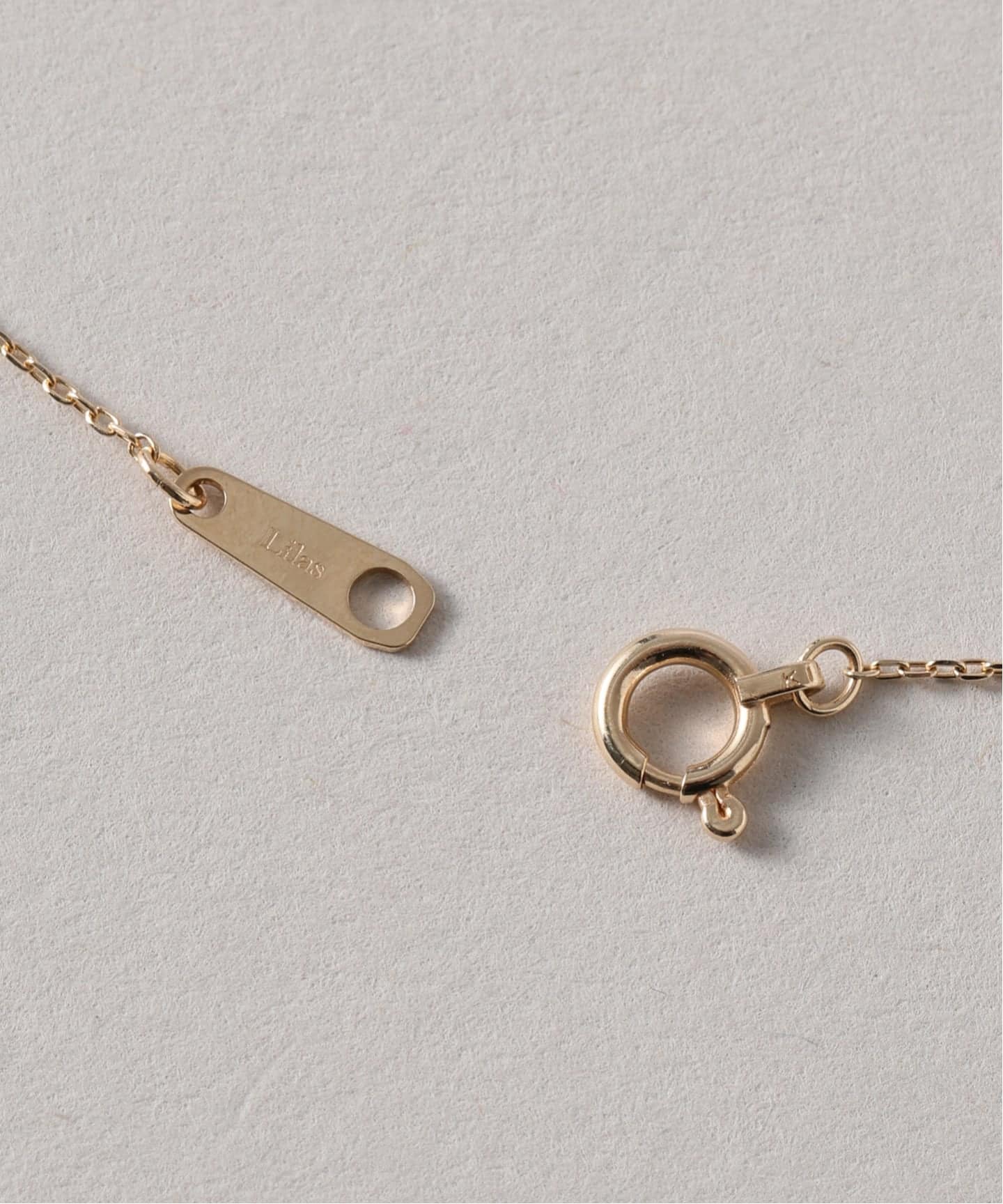 WEB限定》デュアルチェーンダイヤネックレス K10（ネックレス）｜Lilas