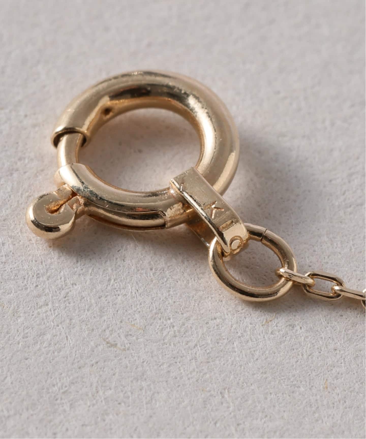 WEB限定》デュアルチェーンダイヤネックレス K10（ネックレス）｜Lilas