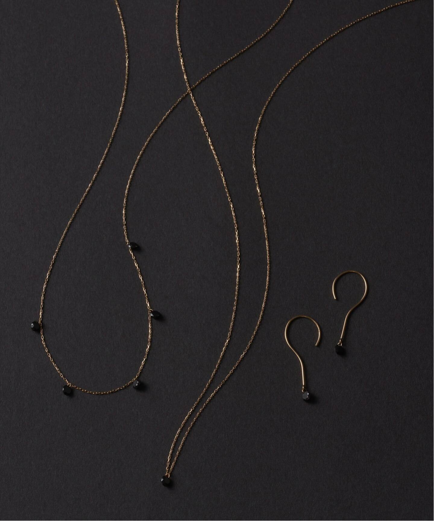 LILIさま専用 ブラックホールダイヤ1pネックレス K18（ネックレス）｜Lilas（リラ