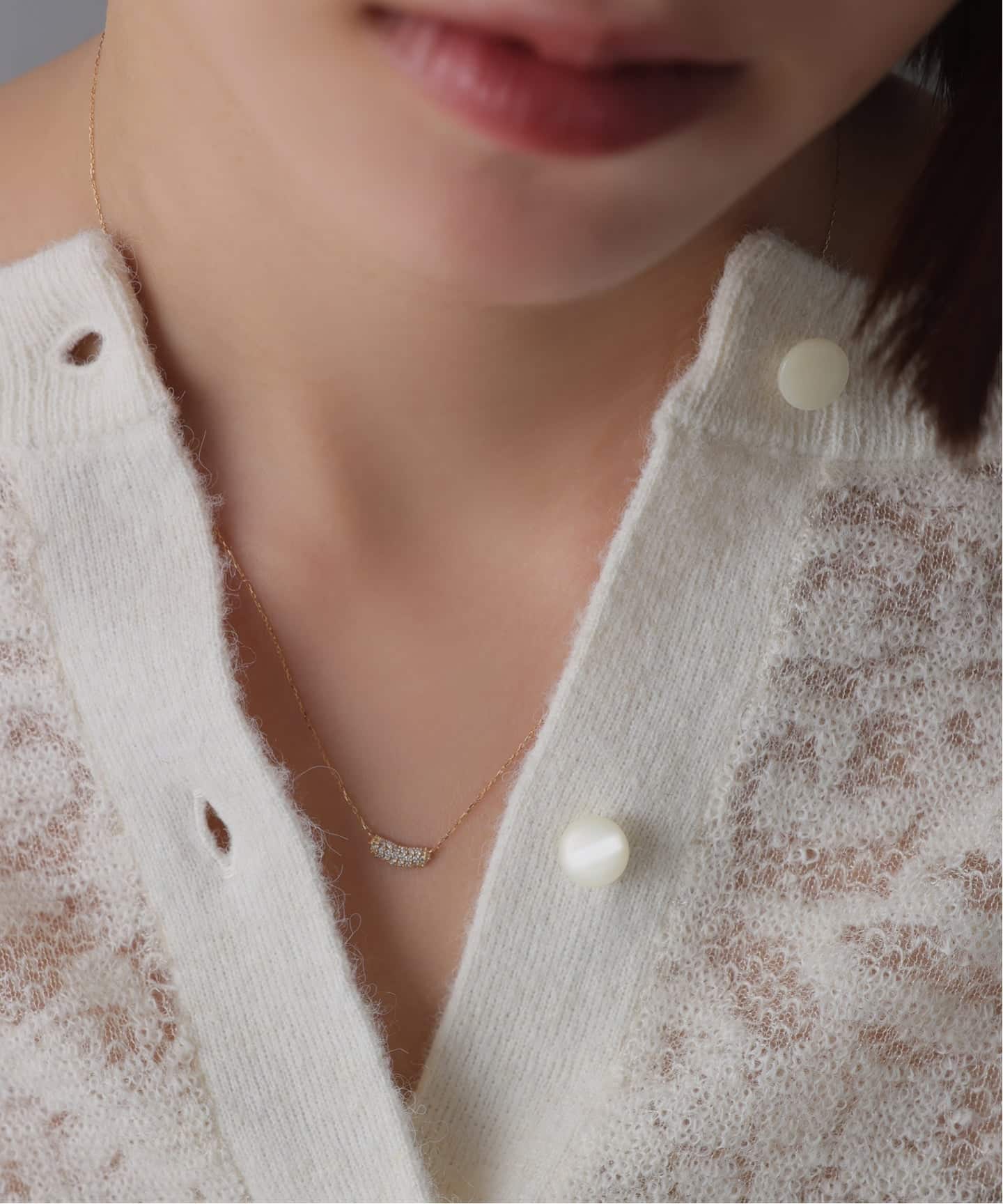 beansパヴェダイヤネックレス K18（ネックレス）｜Lilas（リラ）の通販