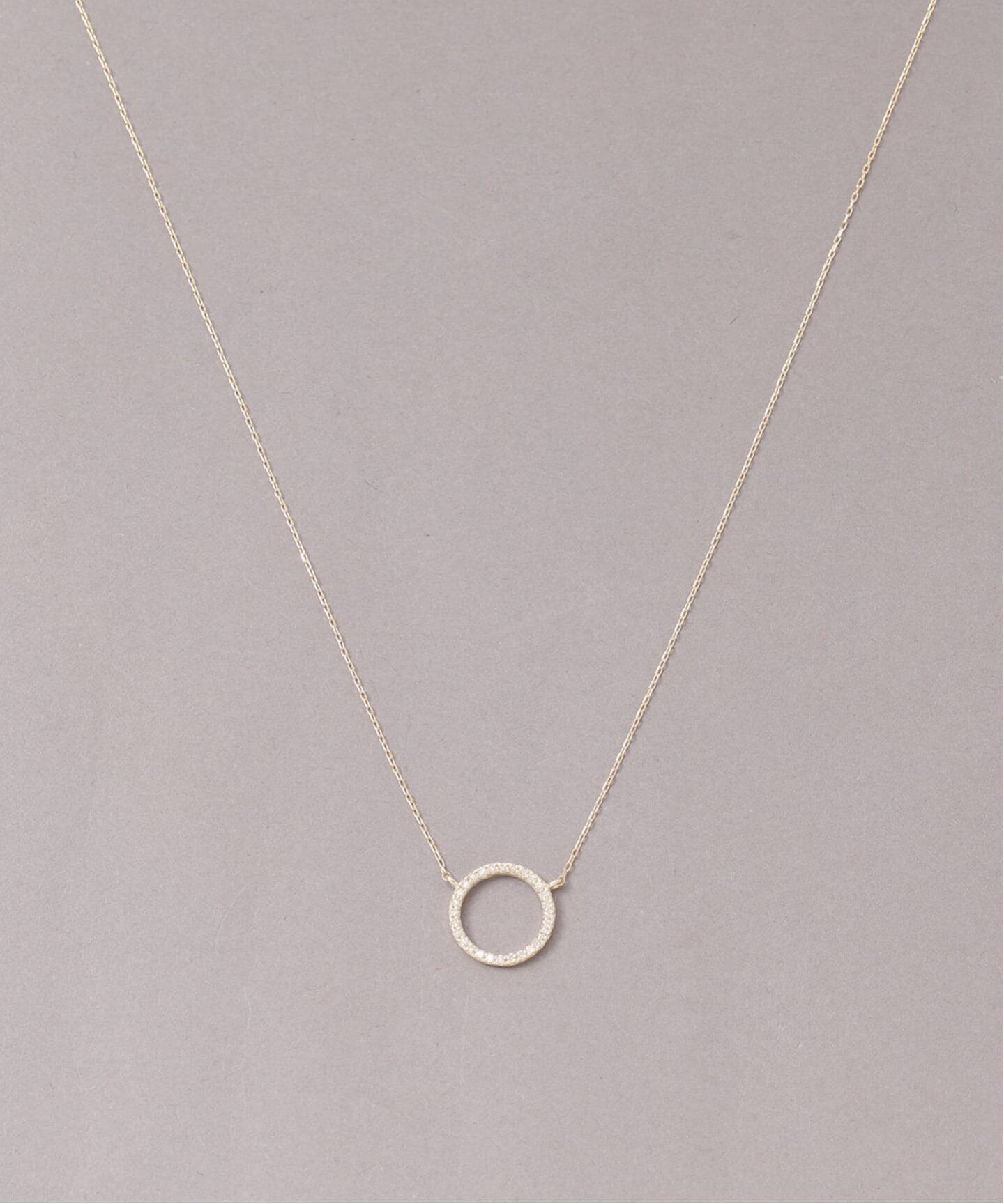 サークルダイヤネックレス K10（ネックレス）｜Lilas（リラ）の通販