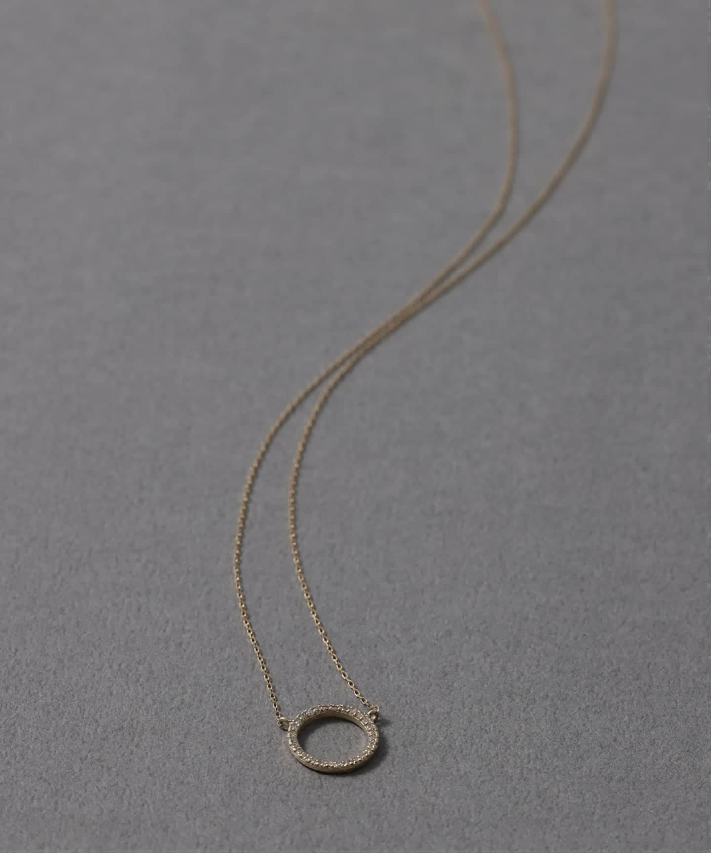 Lilas サークルダイヤネックレス　K10 サークルダイヤネックレス K10（ネックレス）｜Lilas（リラ）の通販