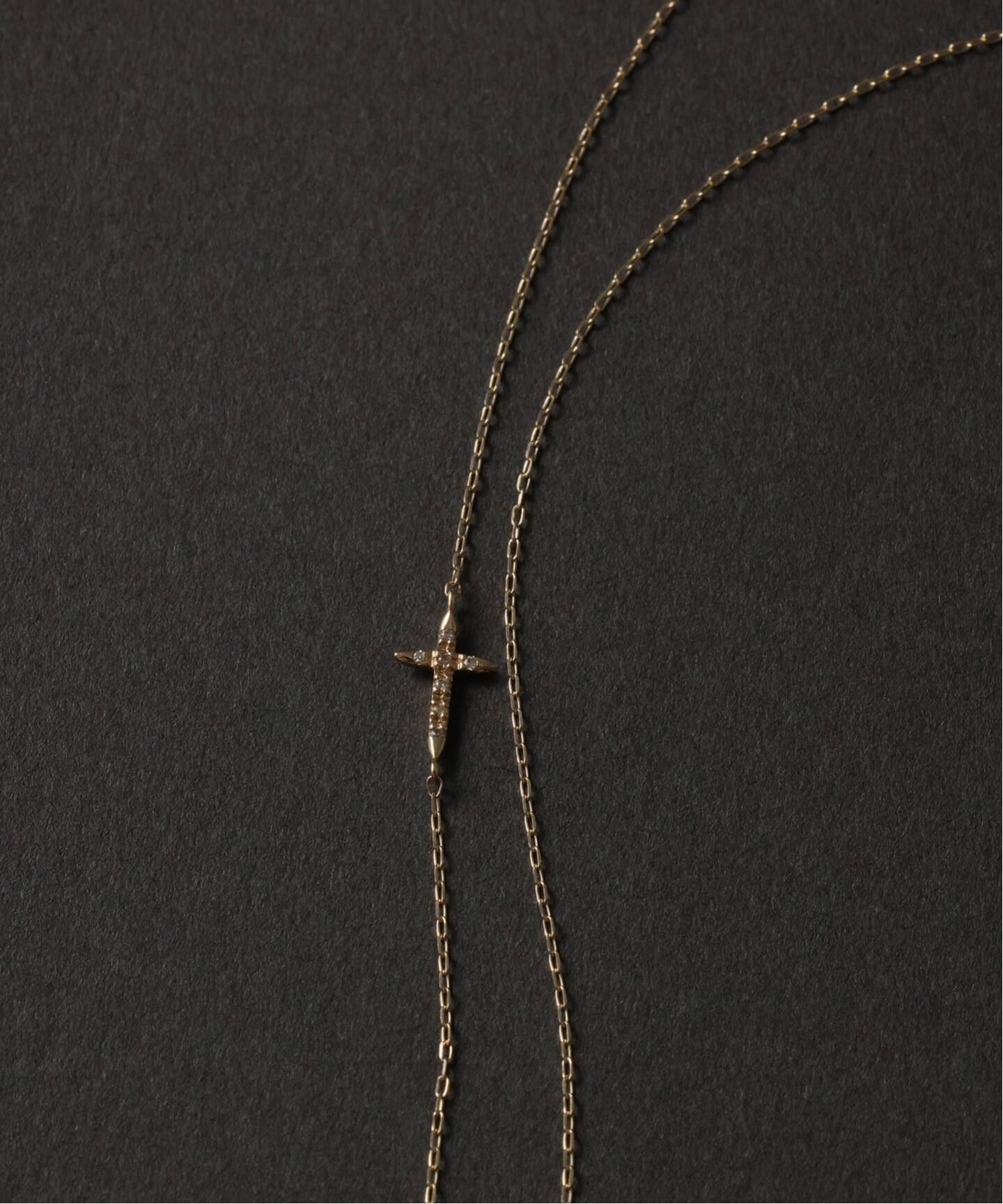 クロスダイヤネックレス K10（ネックレス）｜Lilas（リラ）の通販