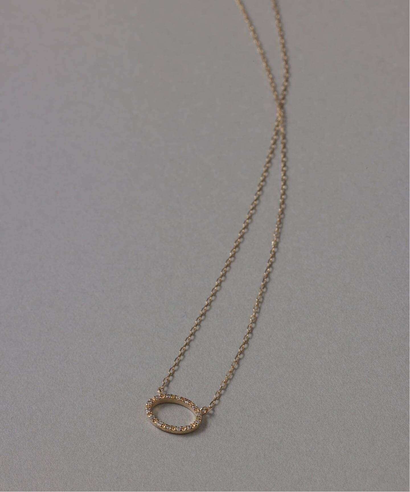 オーバルダイヤネックレス K10（ネックレス）｜Lilas（リラ）の通販 