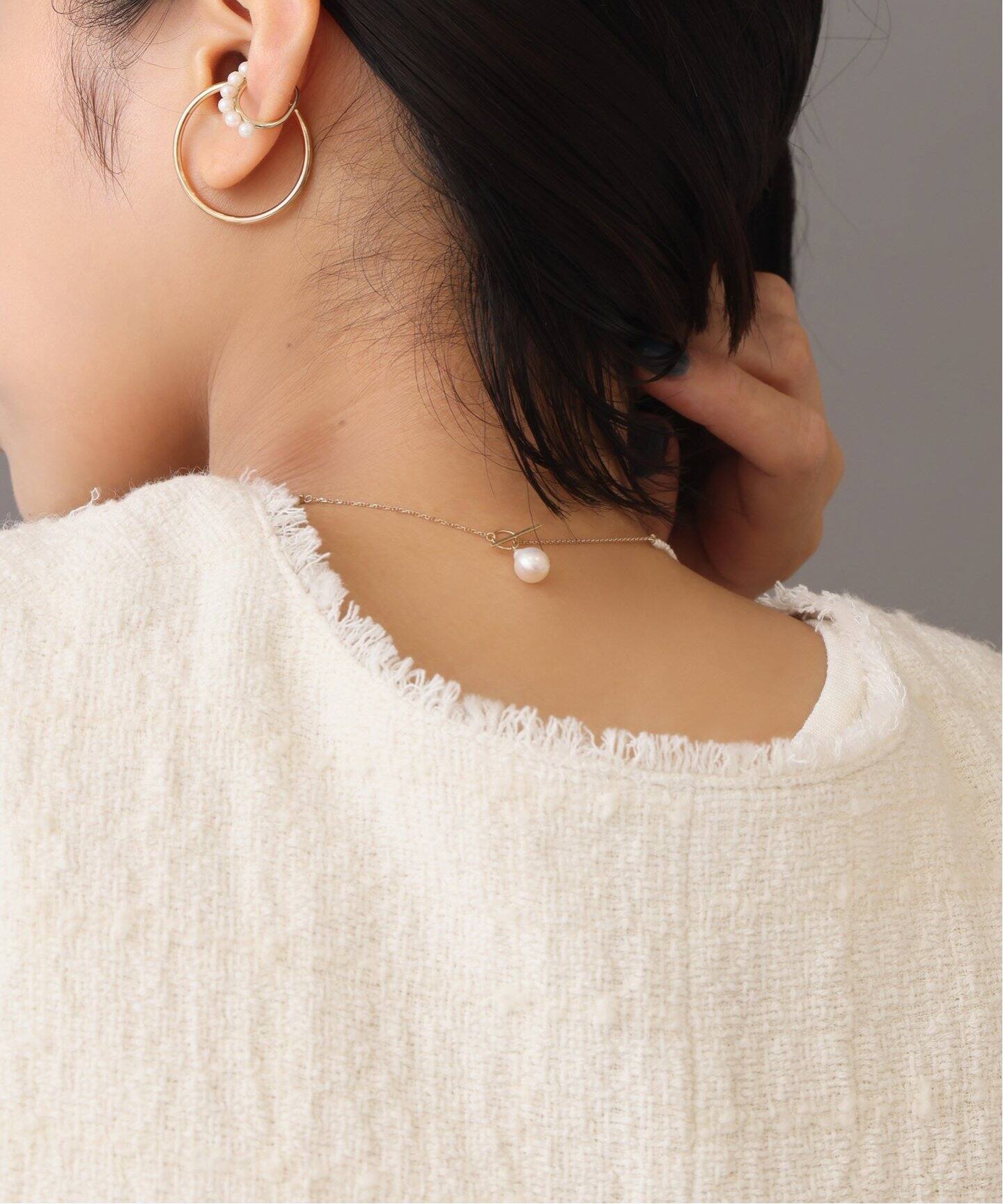 追加》シードパールチェーンネックレス K10（ネックレス）｜Lilas  