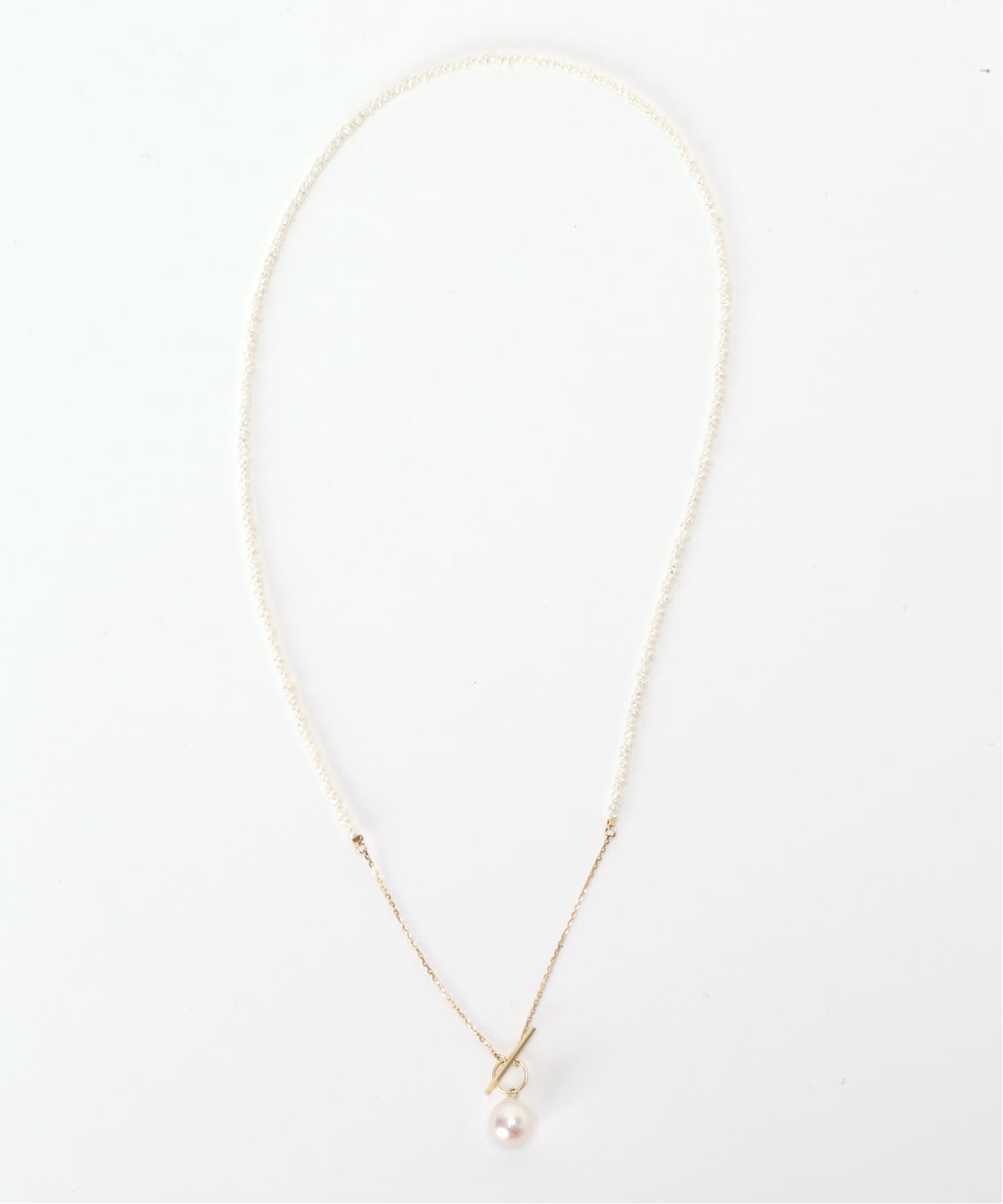 シードパールチェーンネックレス K10（ネックレス）｜Lilas（リラ）の