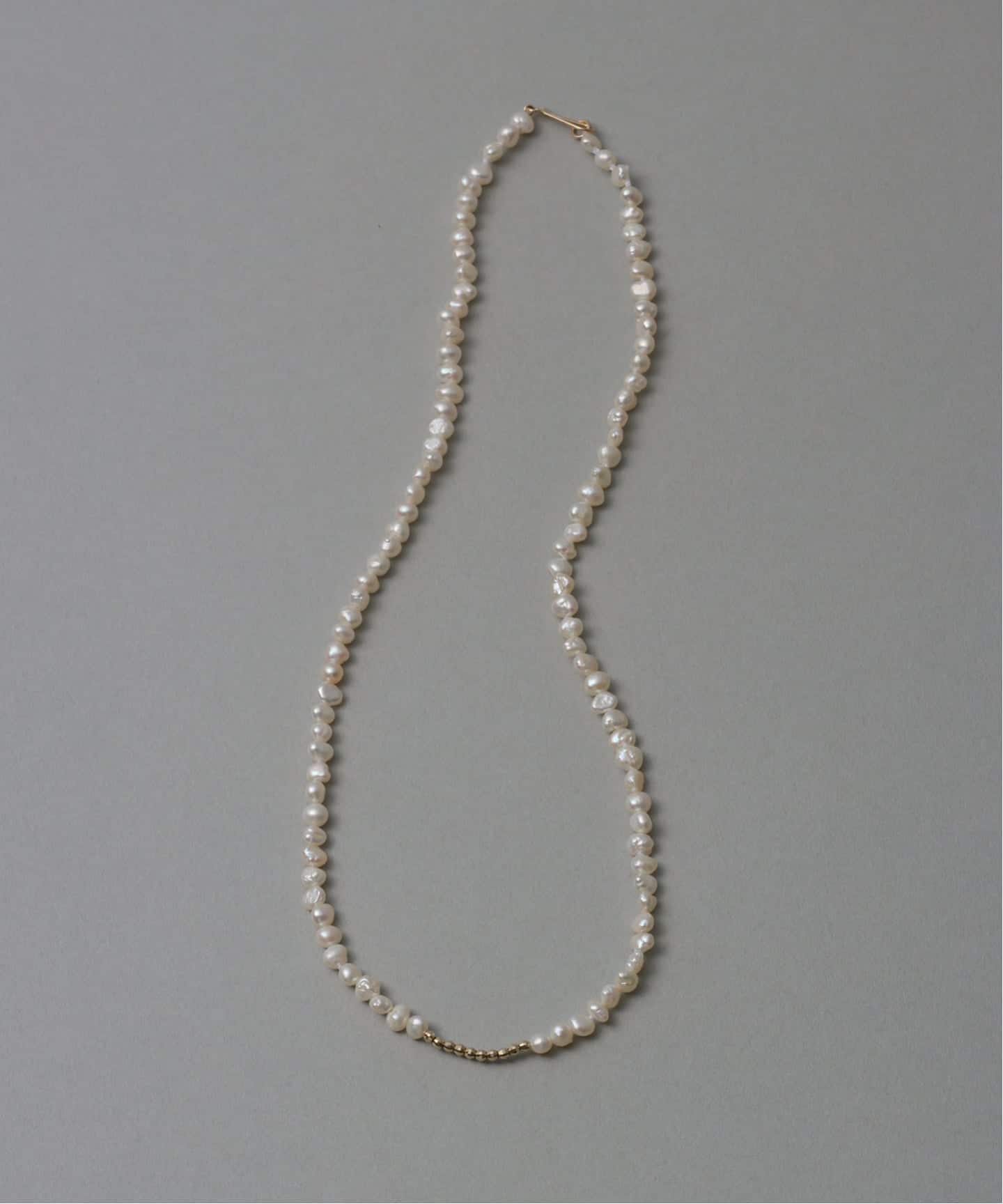 ミラーボール*サザレパールネックレス K10（ネックレス）｜Lilas（リラ