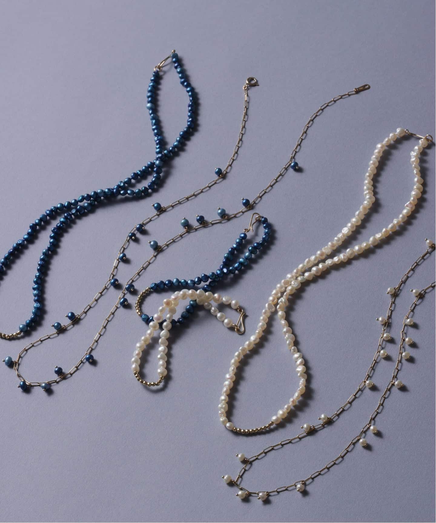 予約》ミラーボール*サザレパールネックレス K10（ネックレス）｜Lilas