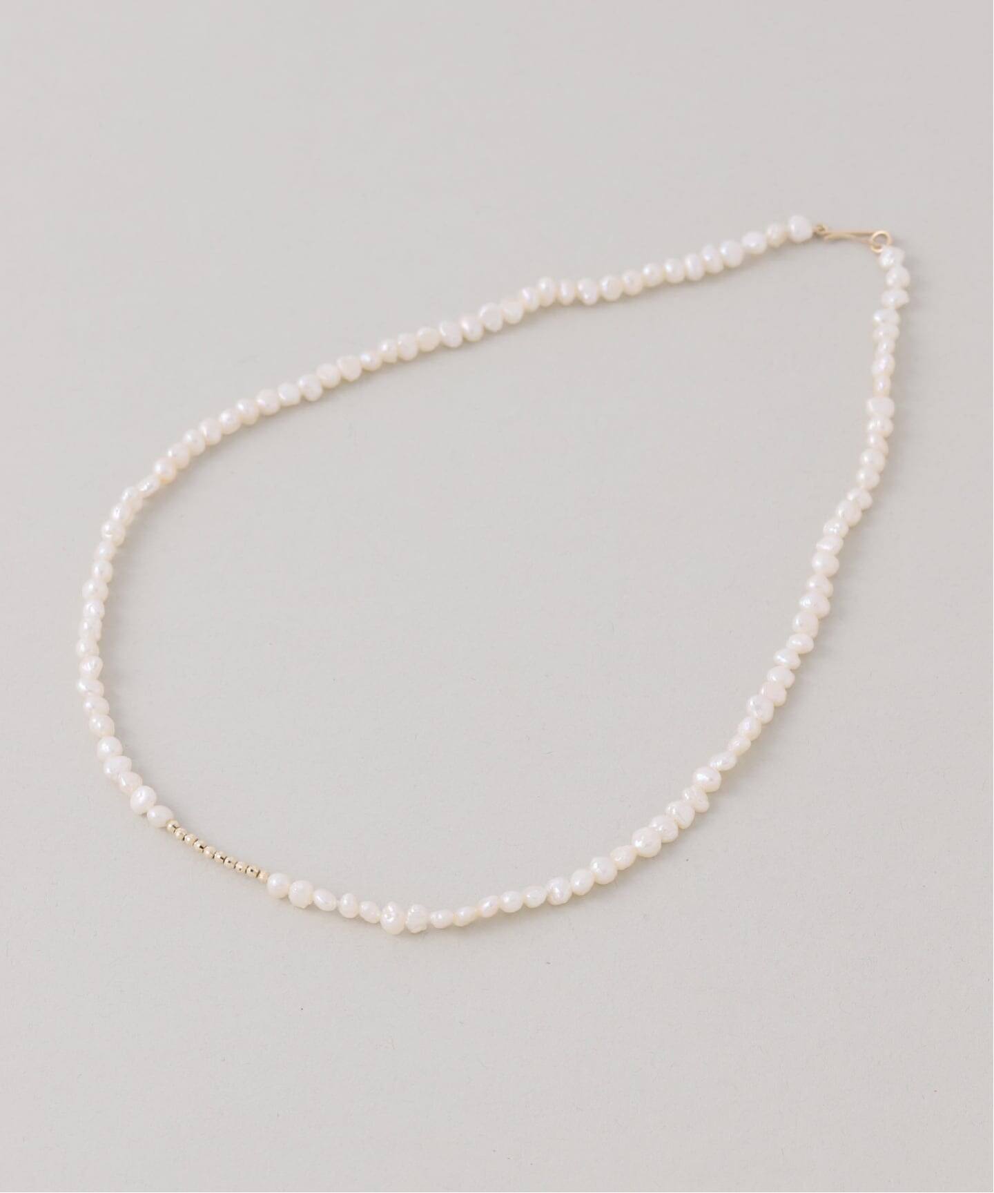 ミラーボール*サザレパールネックレス K10（ネックレス）｜Lilas（リラ 