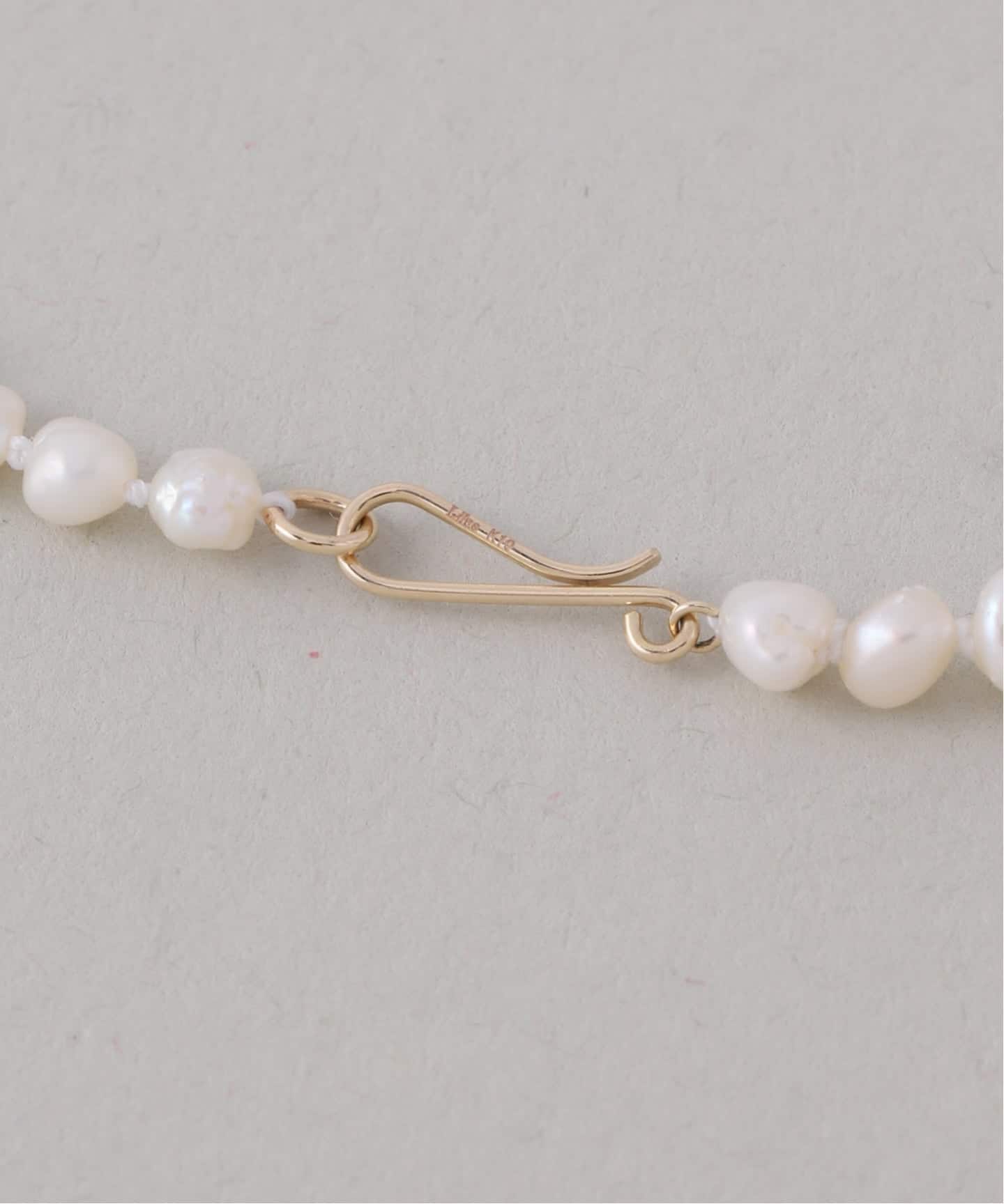 予約》ミラーボール*サザレパールネックレス K10（ネックレス）｜Lilas