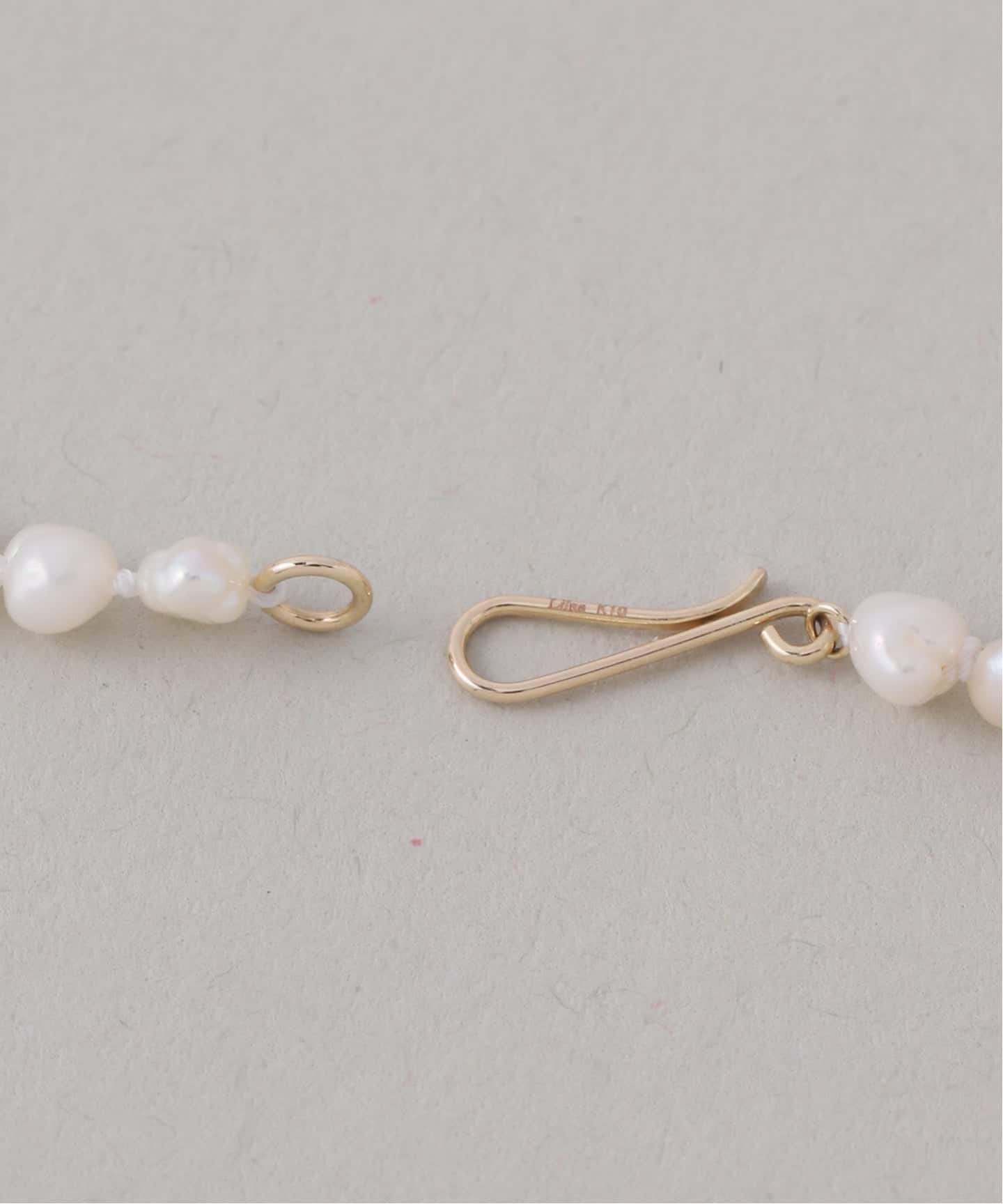 予約》ミラーボール*サザレパールネックレス K10（ネックレス）｜Lilas