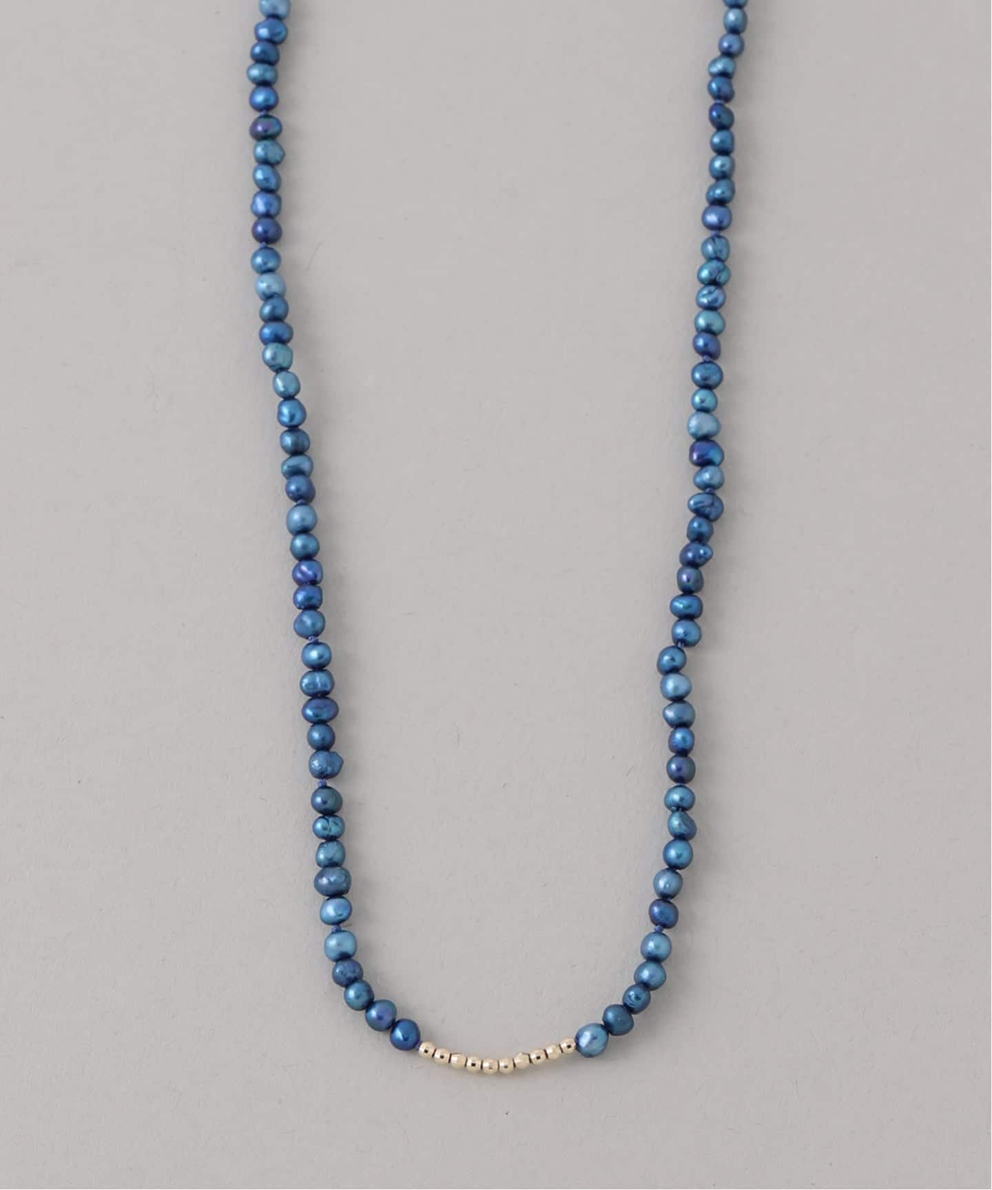 Lilas★APK10ボール インディゴパール 80cm ネックレス K10 インディゴパール80cmネックレス K10（ネックレス）｜Lilas（リラ）の