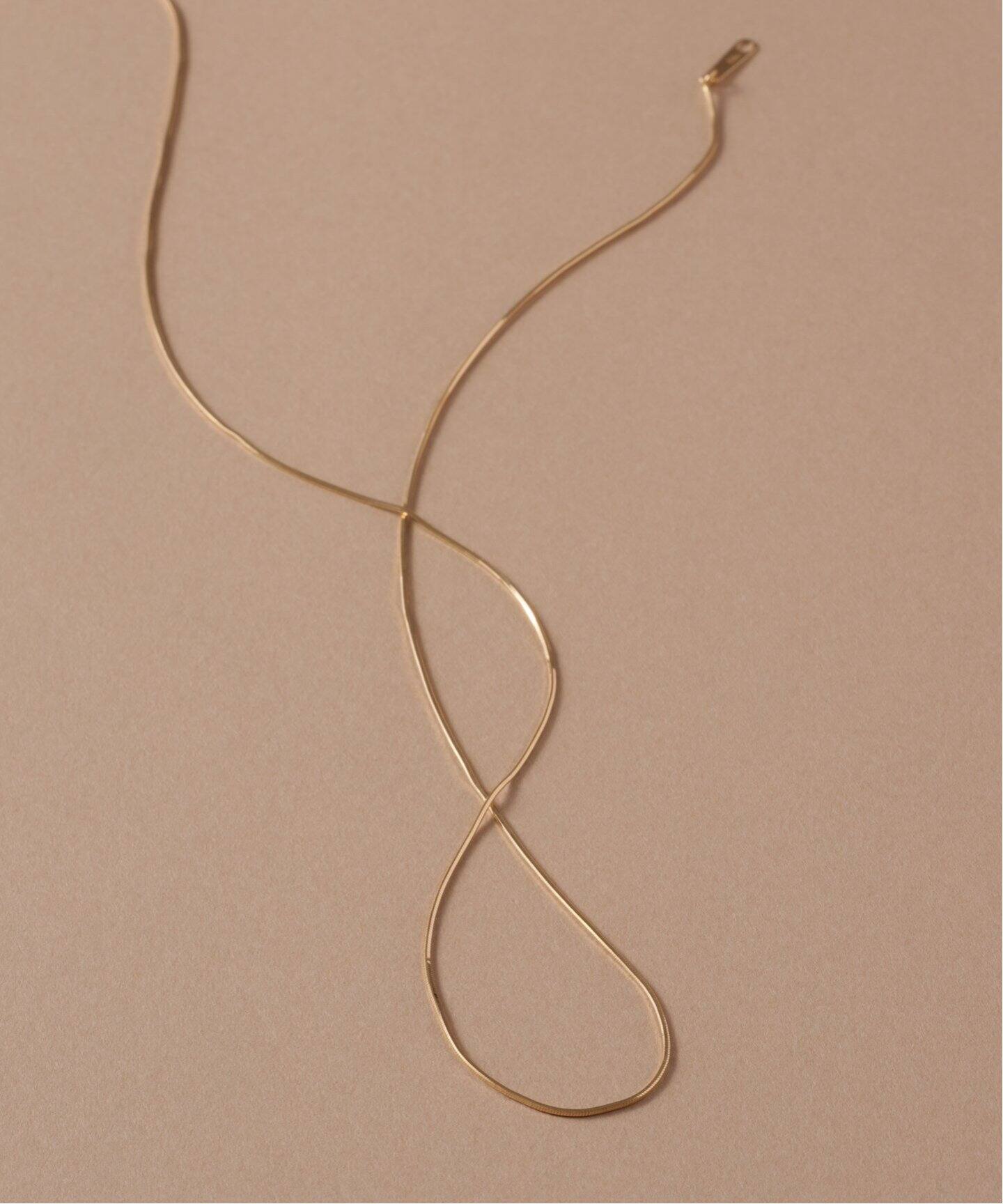 追加》コンパクトチェーン38cmネックレス K10（ネックレス）｜Lilas  