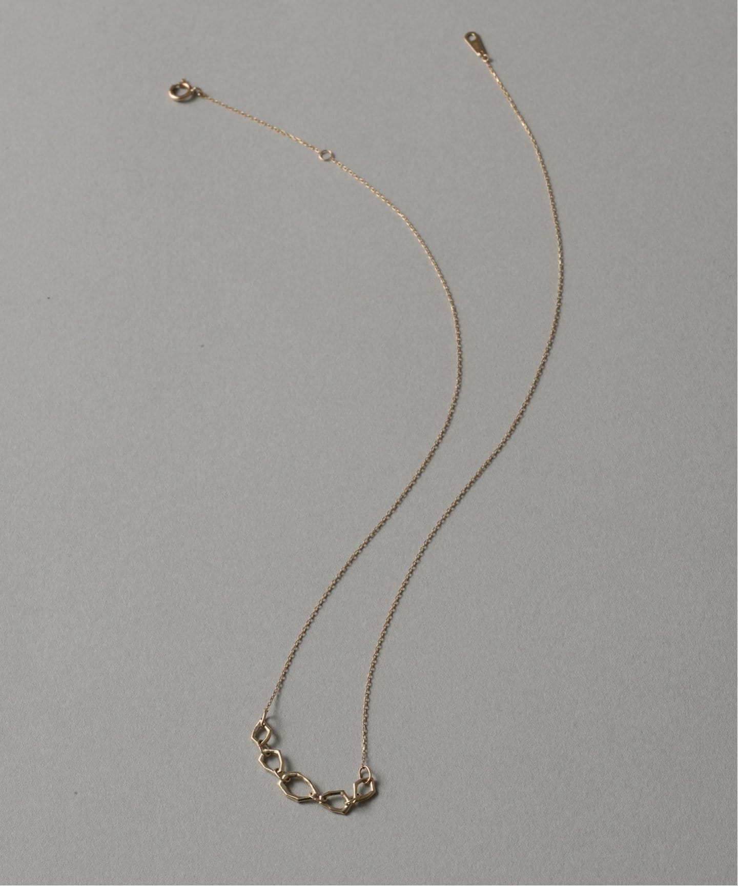 ミネラルパーツ5ピースネックレス K10（ネックレス）｜Lilas（リラ）の