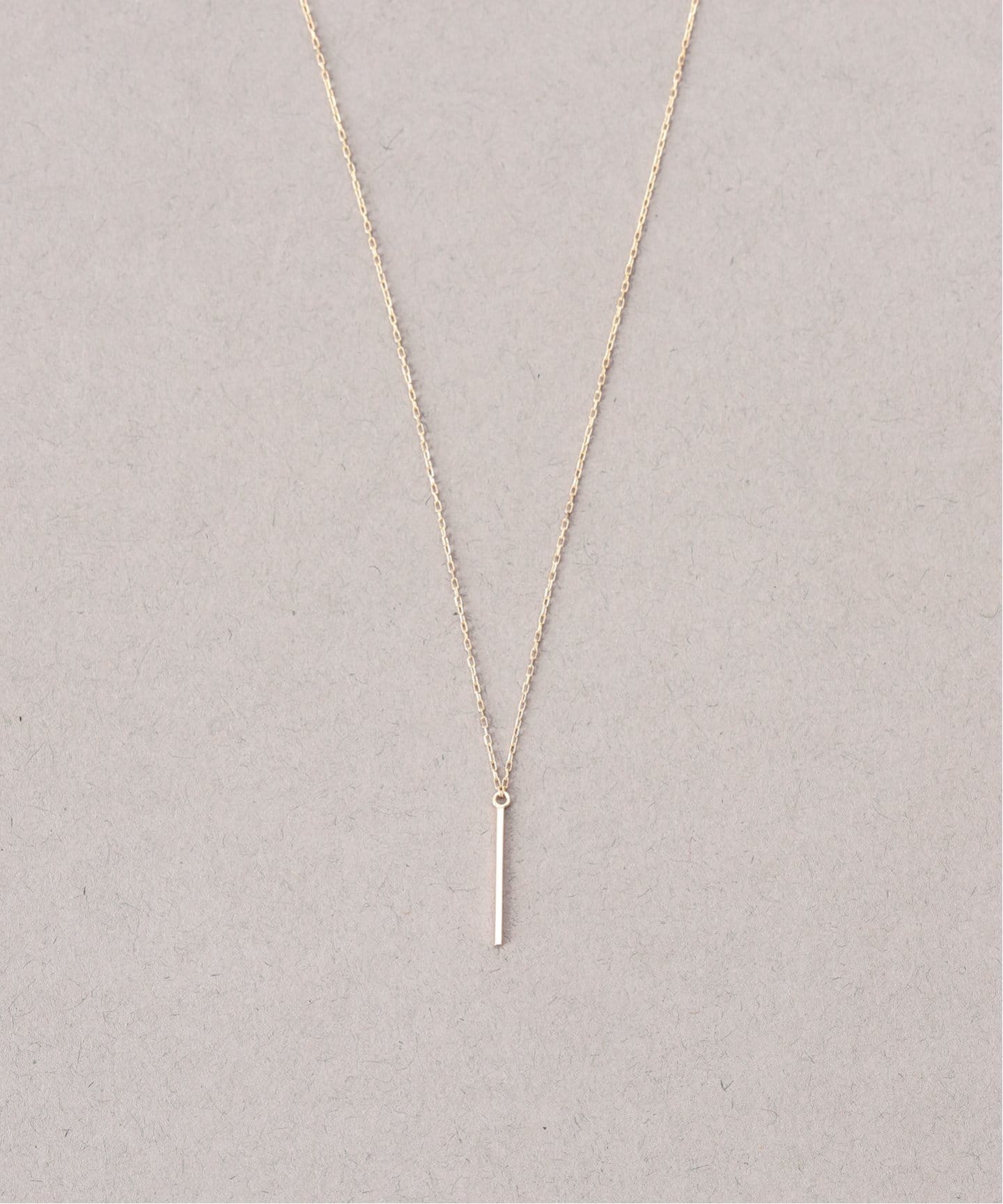 WEB限定》12mmバーティカルバーネックレス K10（ネックレス）｜Lilas