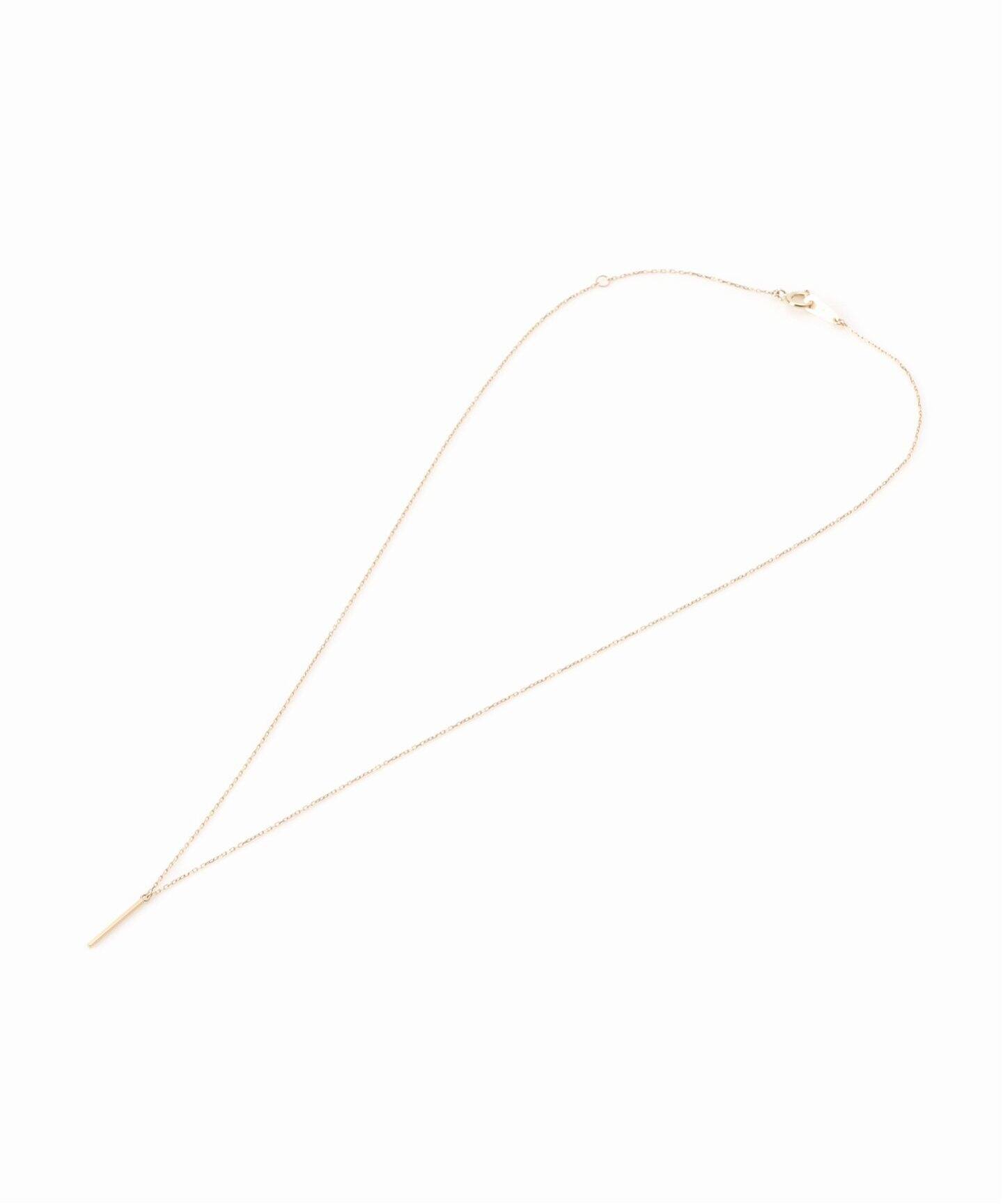 WEB限定》12mmバーティカルバーネックレス K10（ネックレス）｜Lilas