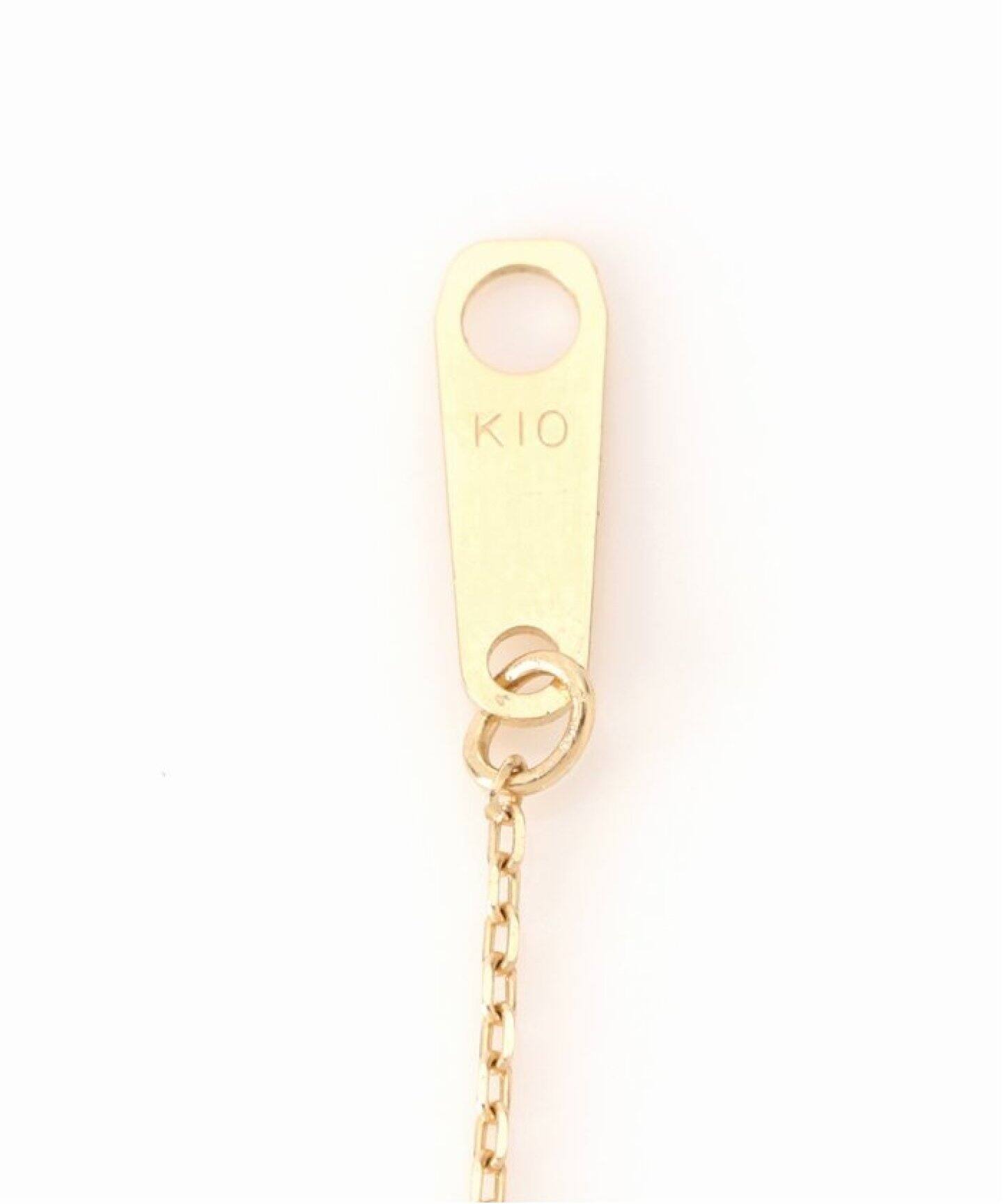 Lilas 10mmオーバルテクスチャーモチーフ50cmネックレス K10 予約》10mmオーバルテクスチャーモチーフ50cmネックレス K10