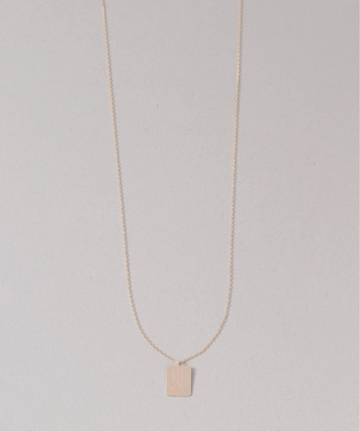 ライトラインプレート50cmネックレス K10（ネックレス）｜Lilas