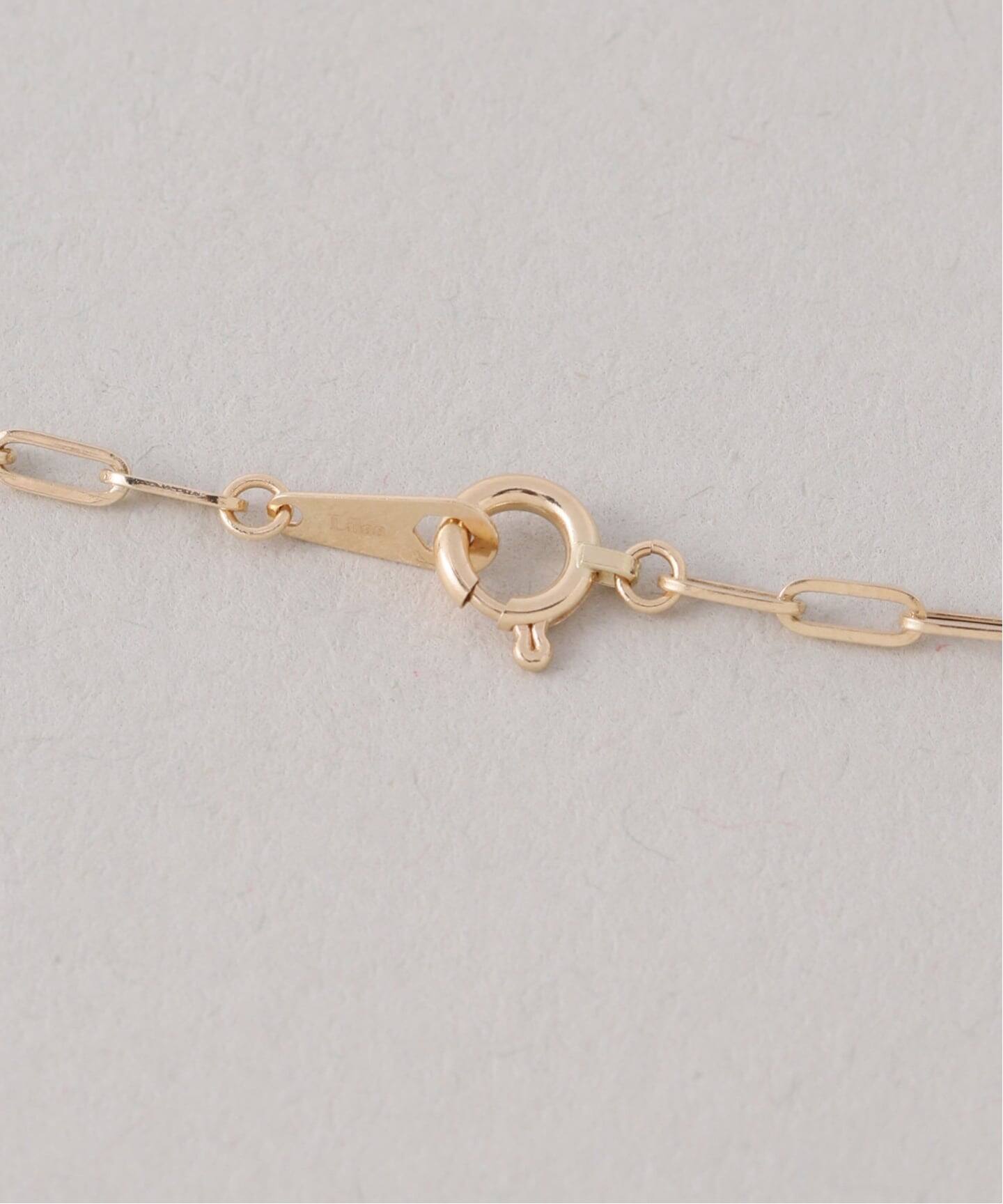 ペーパークリップチェーン40cmネックレス K18（ネックレス）｜Lilas