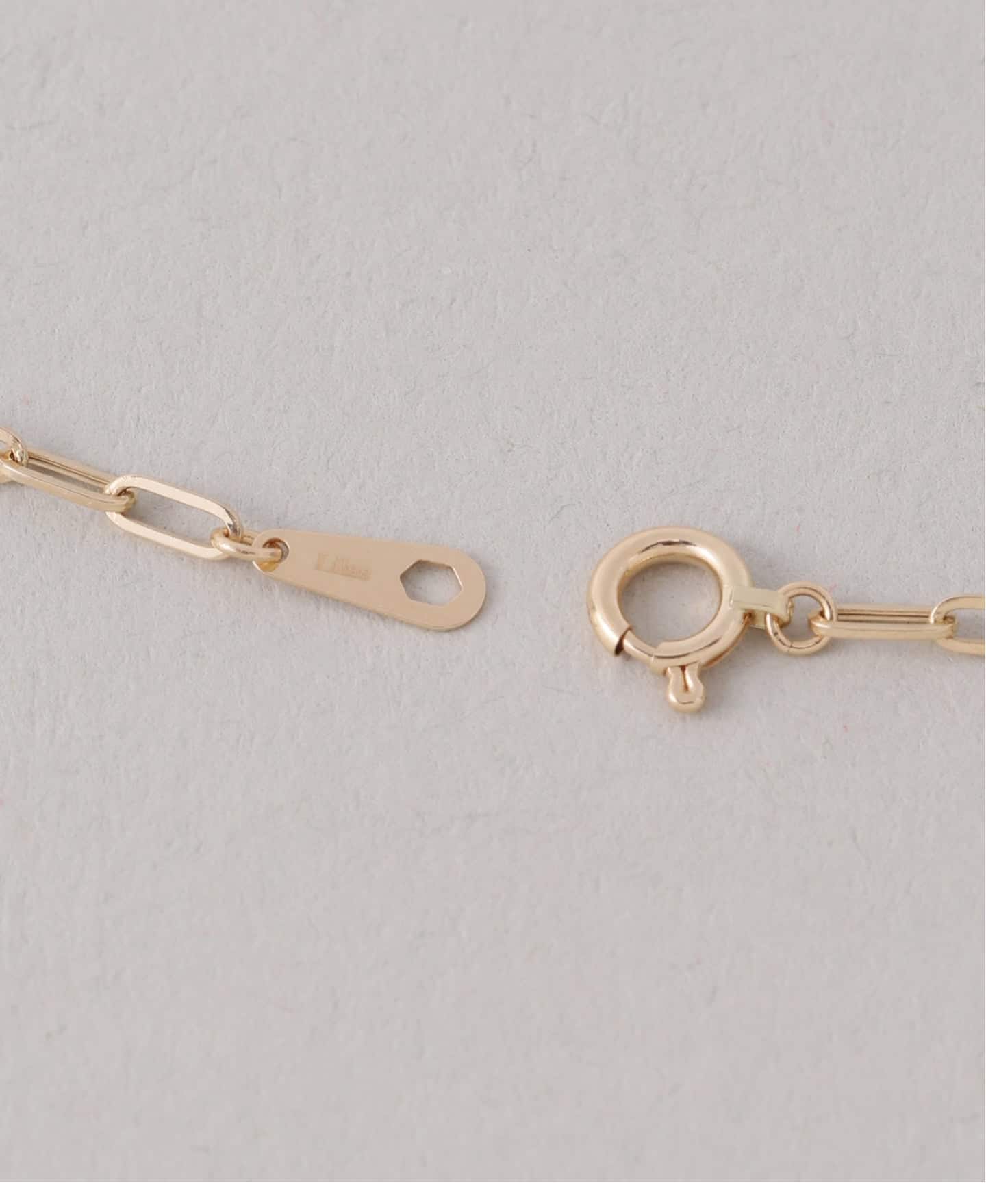 ペーパークリップチェーン40cmネックレス K18（ネックレス）｜Lilas