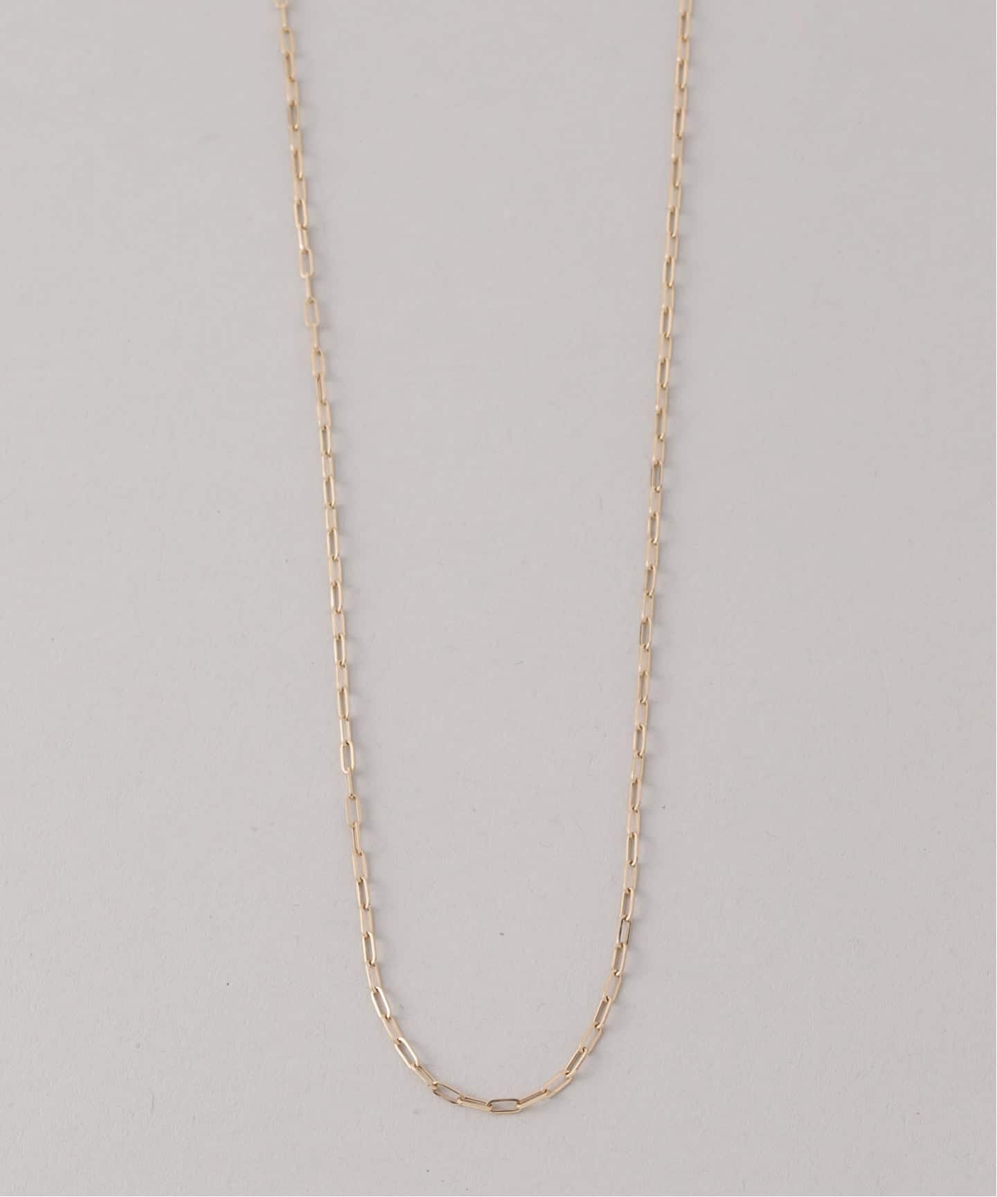 ペーパークリップチェーン50cmネックレス K18（ネックレス）｜Lilas