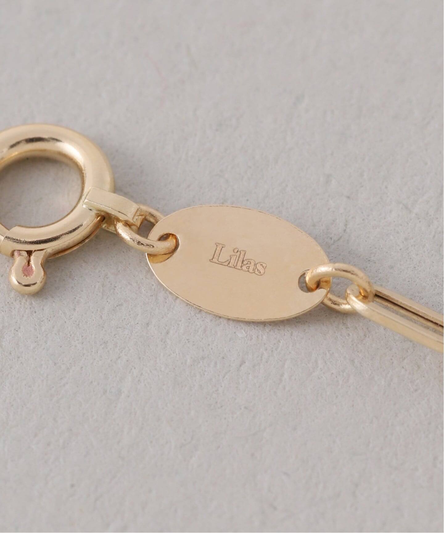 ペーパークリップチェーン50cmネックレス K18（ネックレス）｜Lilas