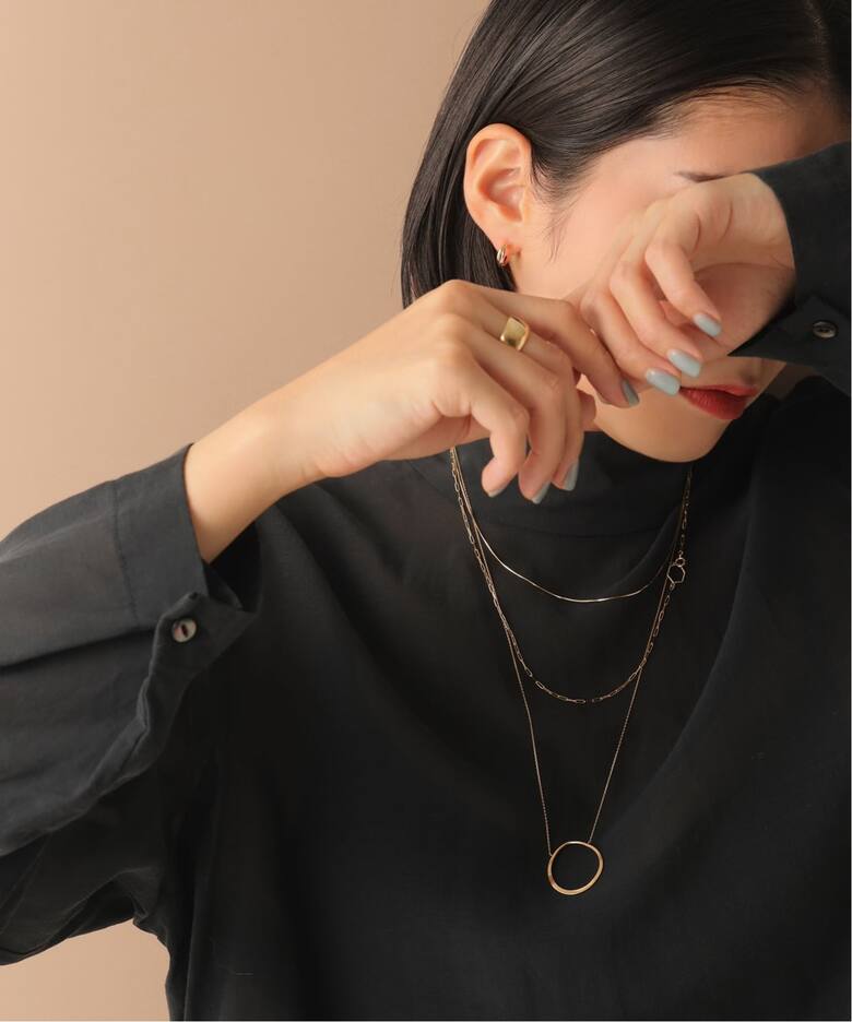 コンパクトチェーン38cmネックレス K10（ネックレス）｜Lilas（リラ 