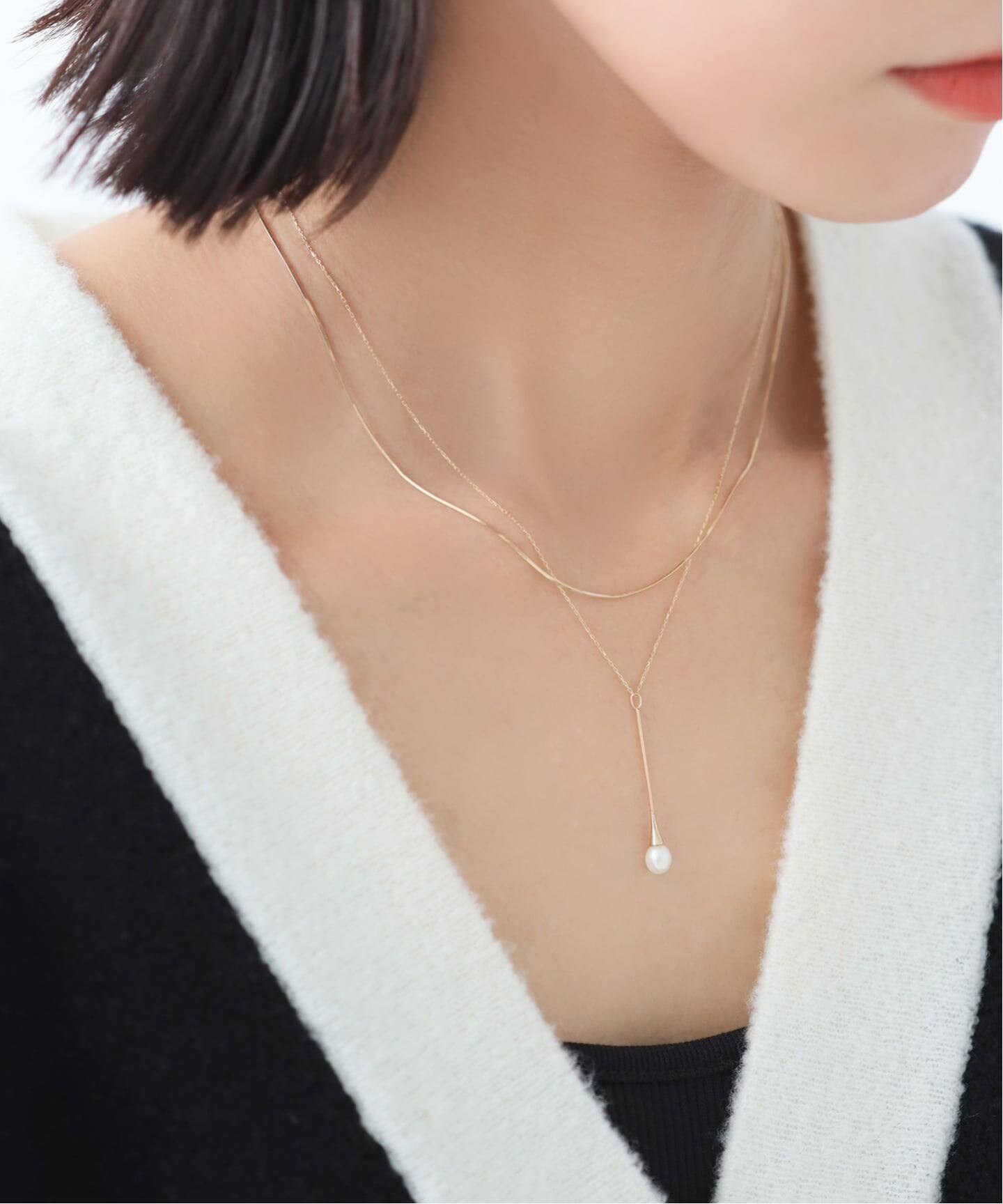 Lilas コンパクトチェーン38cmネックレス　K10 スピックアンドスパン コンパクトチェーン38cmネックレス K10（ネックレス）｜Lilas