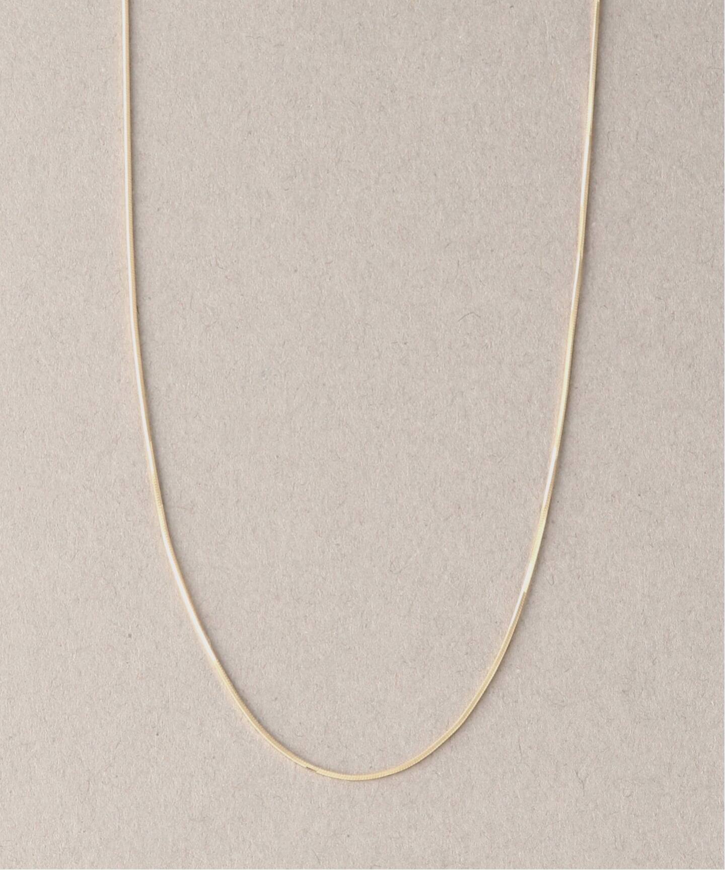 lilas コンパクトチェーンネックレス コンパクトチェーン55cmネックレス K10（ネックレス）｜Lilas