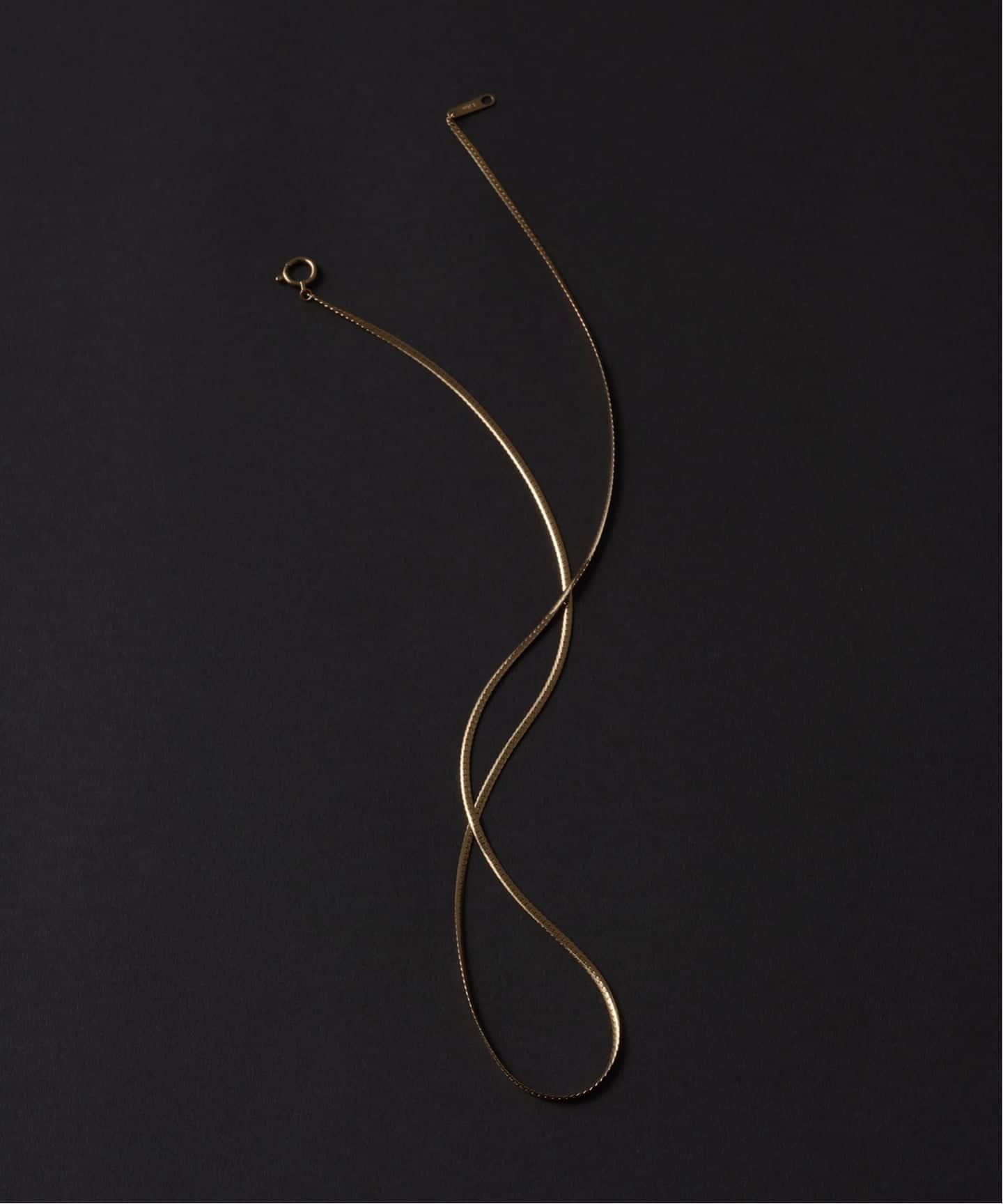 ヘリンボーンチェーン40cmネックレス K18（ネックレス）｜Lilas（リラ