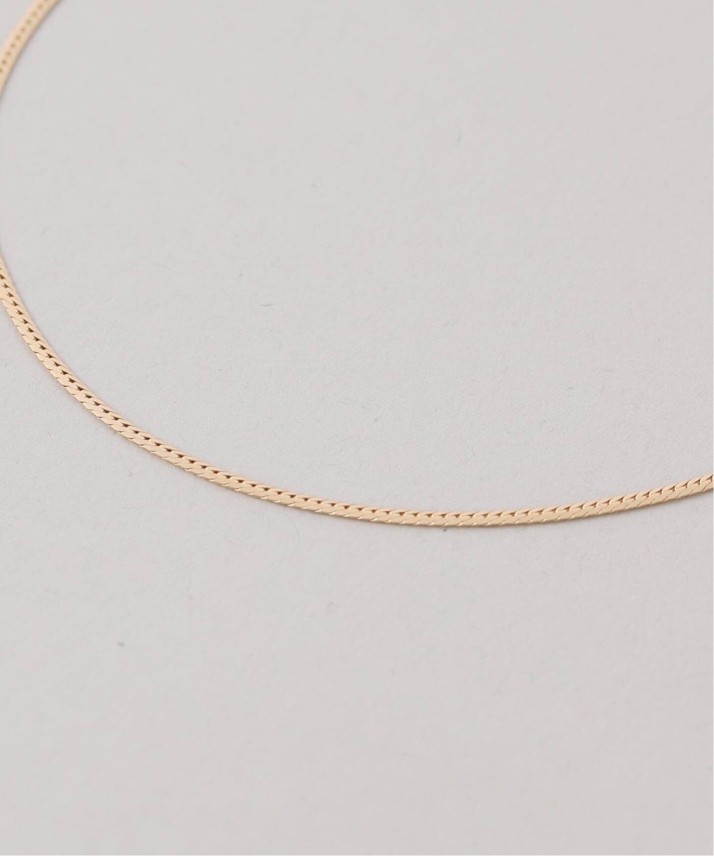 ヘリンボーンチェーン40cmネックレス K18（ネックレス）｜Lilas（リラ