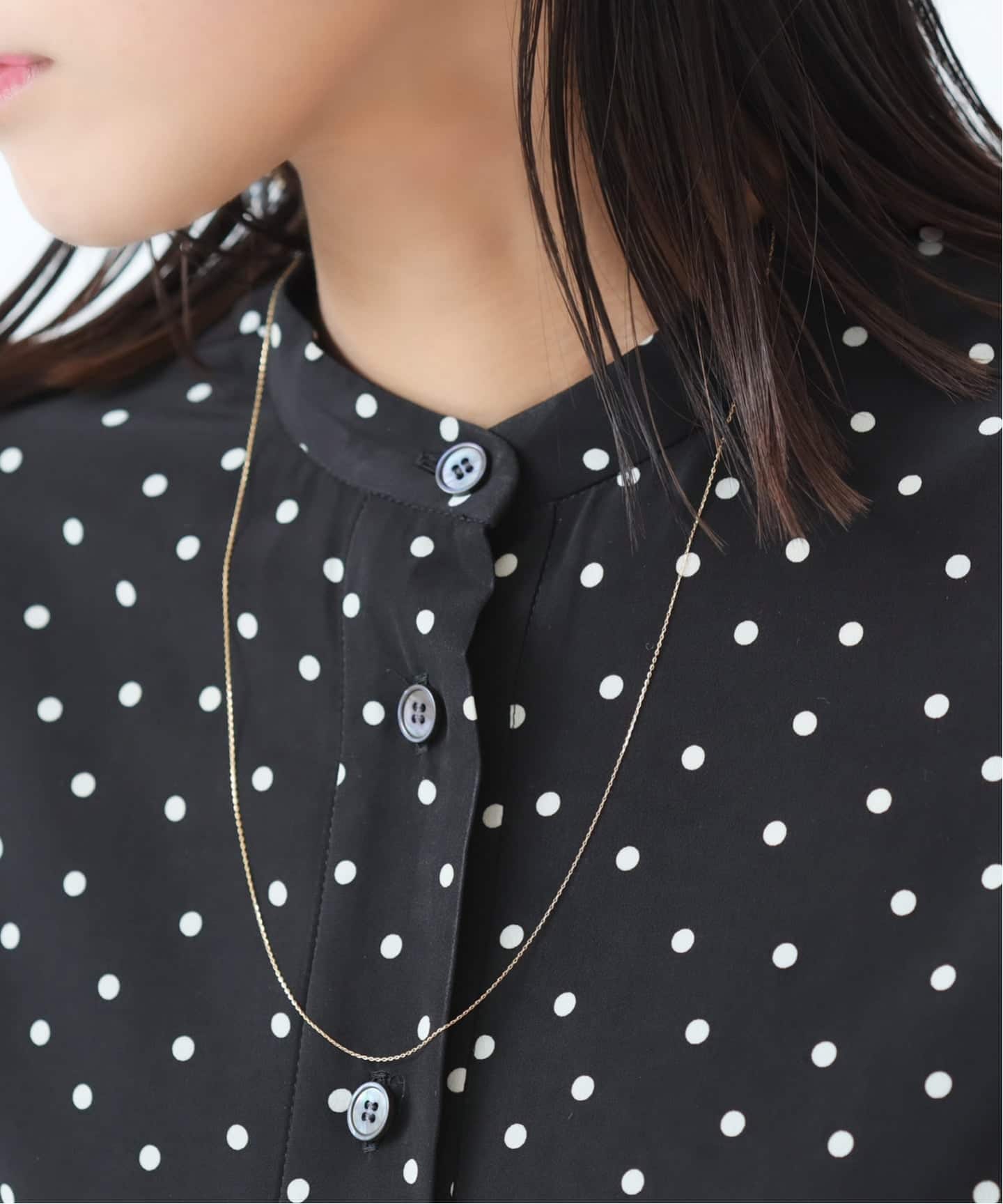 シャインカットアズキチェーンネックレス 50cm K10（ネックレス