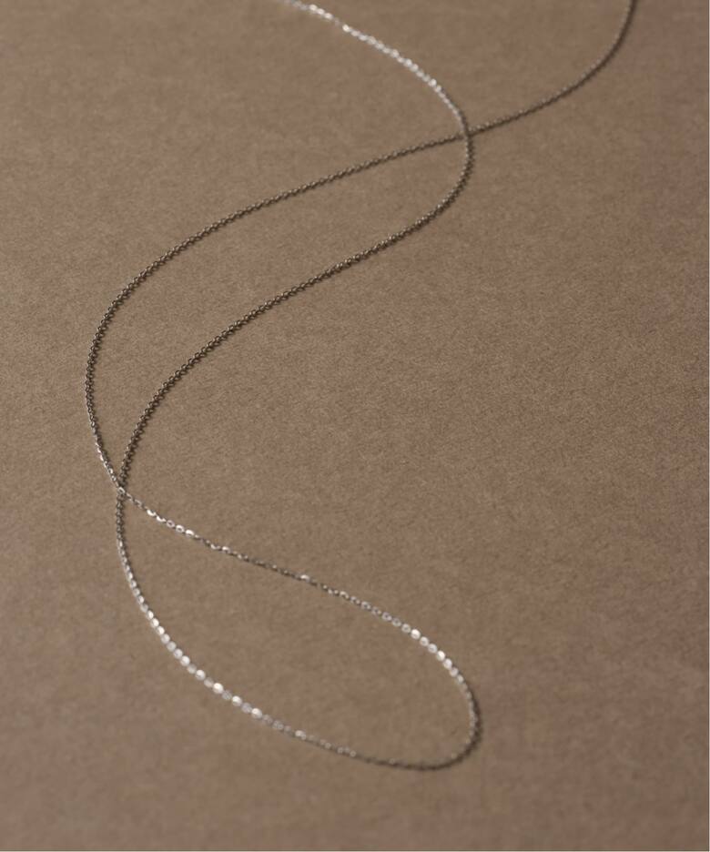 WEB限定》シャインカットアズキチェーンネックレス 50cm WG K10 