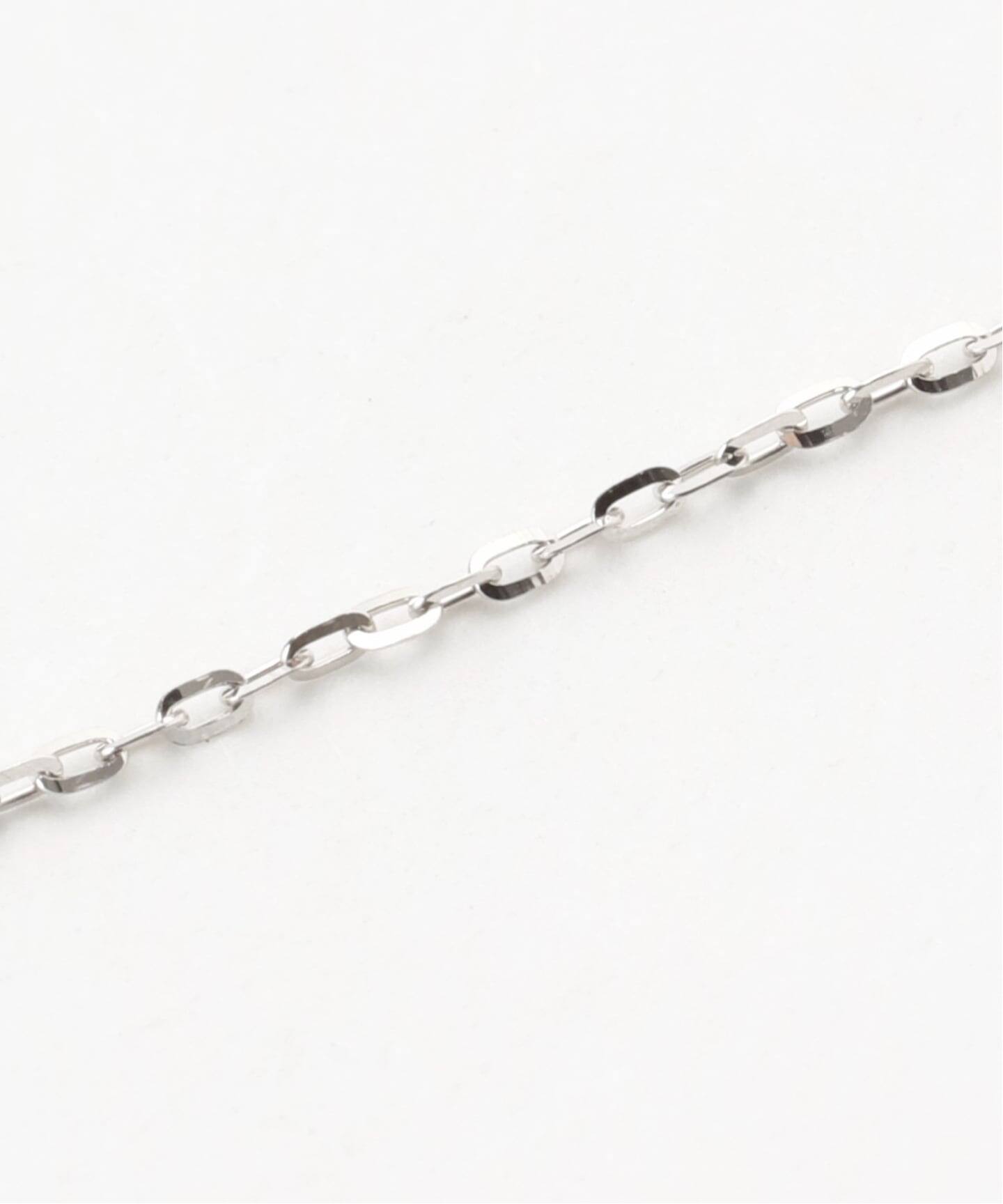 WEB限定》シャインカットアズキチェーンネックレス 50cm WG K10