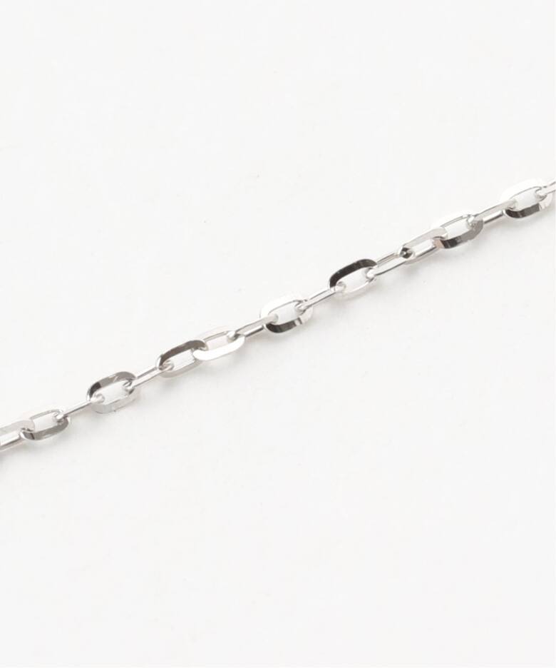 WEB限定》シャインカットアズキチェーンネックレス 50cm WG K10 