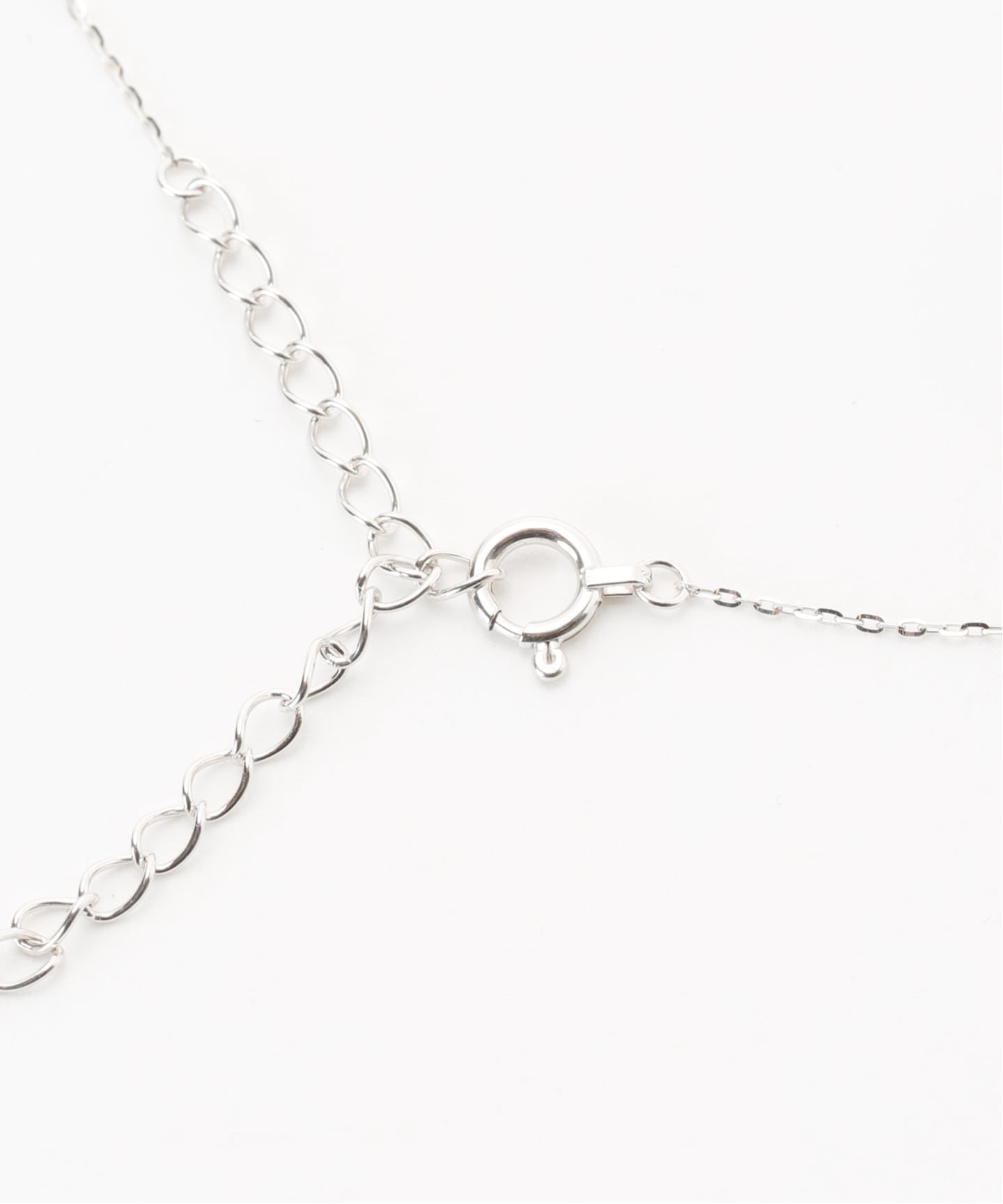 WEB限定》シャインカットアズキチェーンネックレス 50cm WG K10