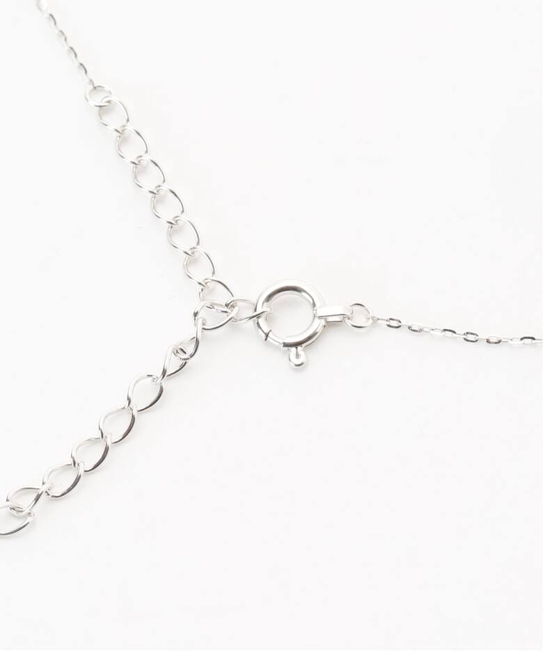 WEB限定》シャインカットアズキチェーンネックレス 50cm WG K10 